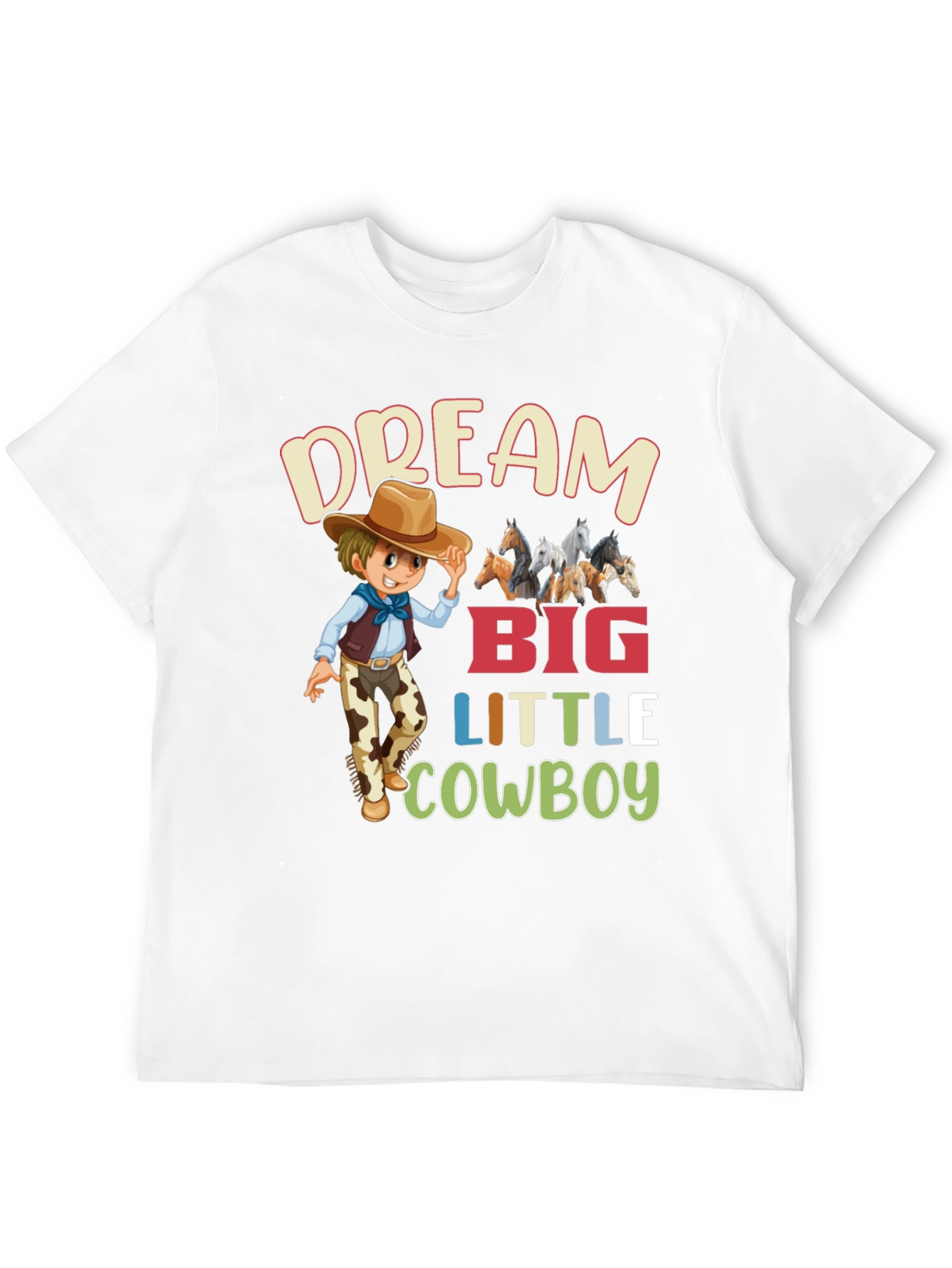Dream Big Little Cowboy Graphic Tee