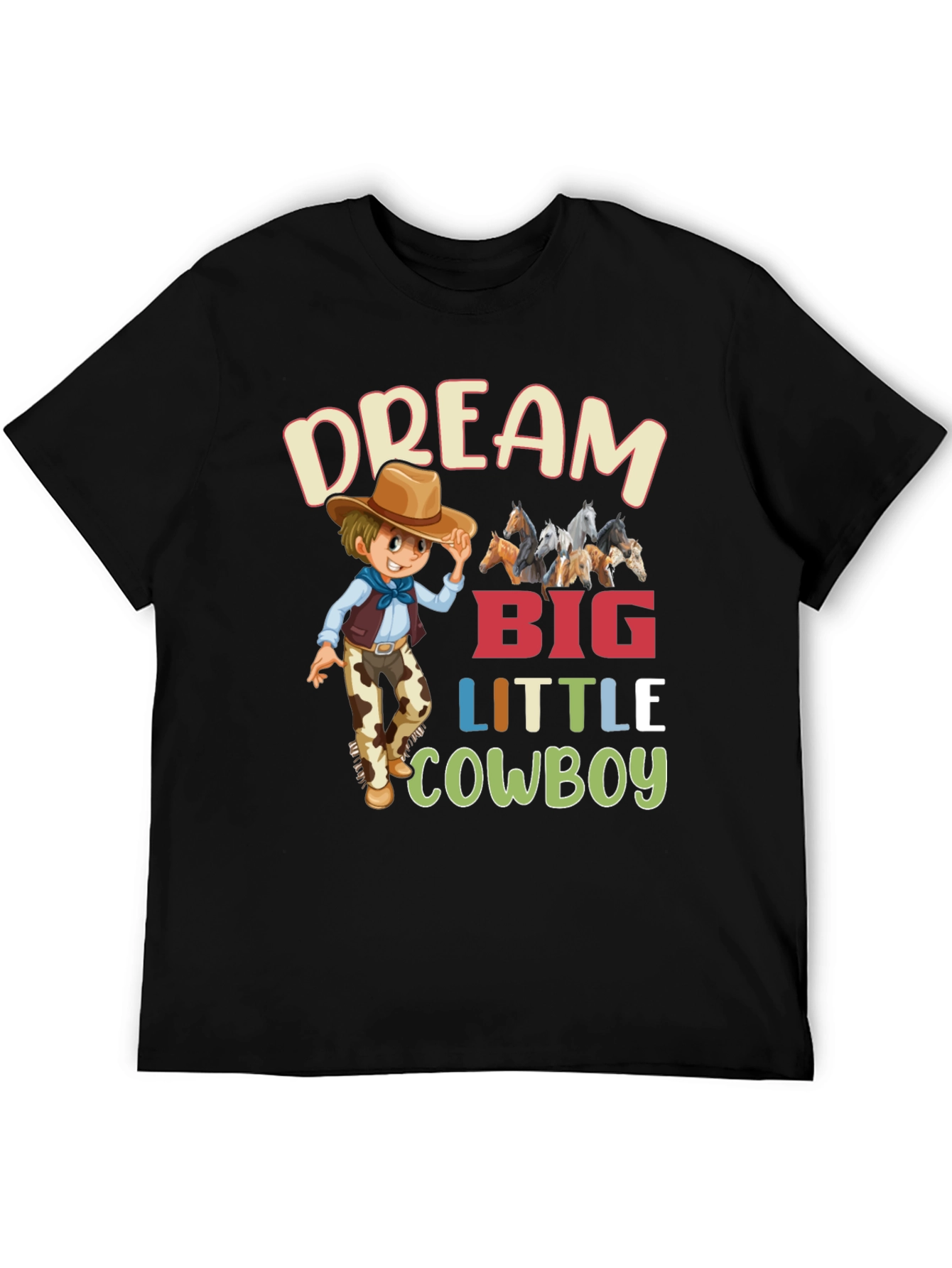 Dream Big Little Cowboy Graphic Tee