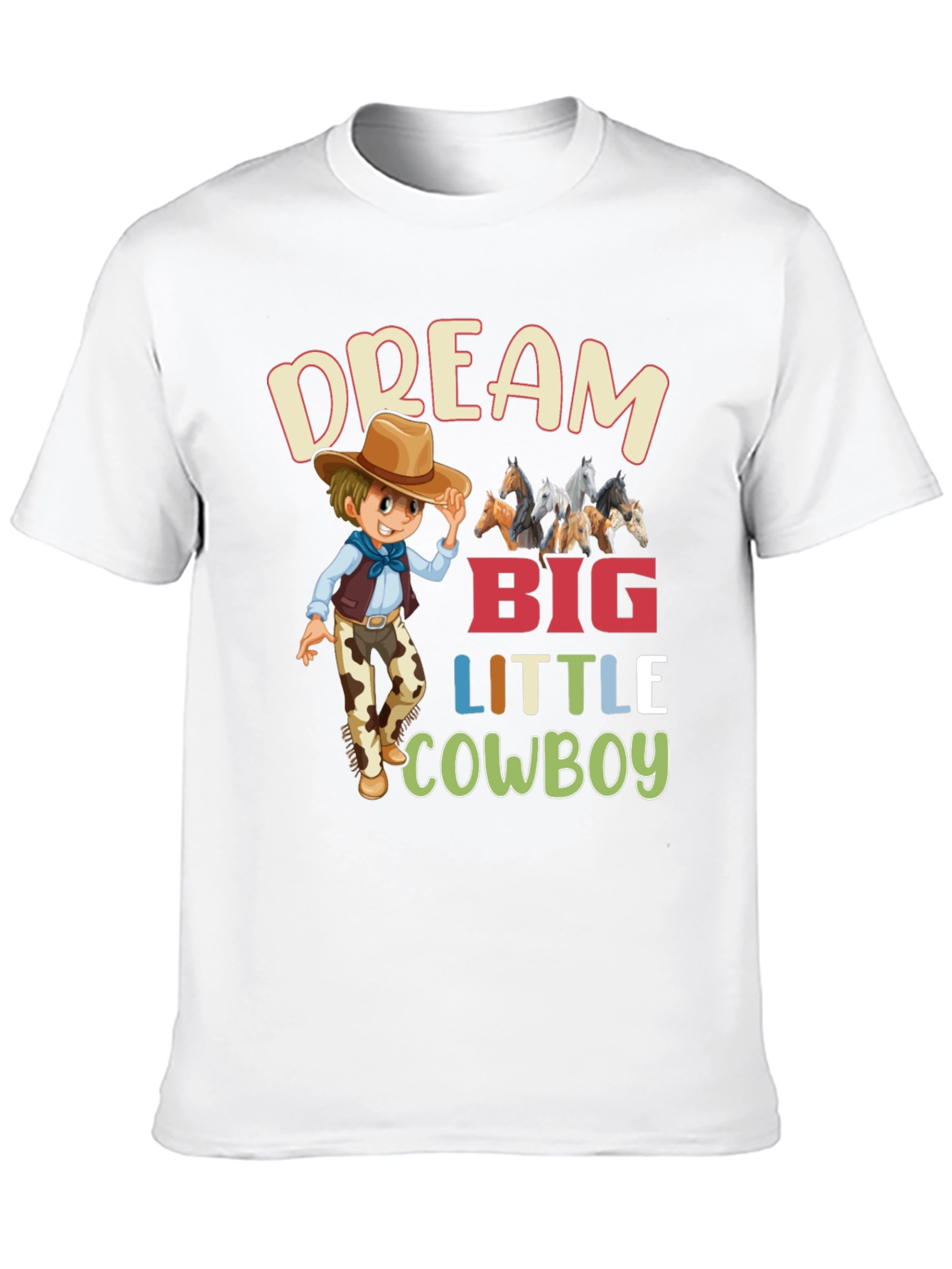 Dream Big Little Cowboy Graphic Tee