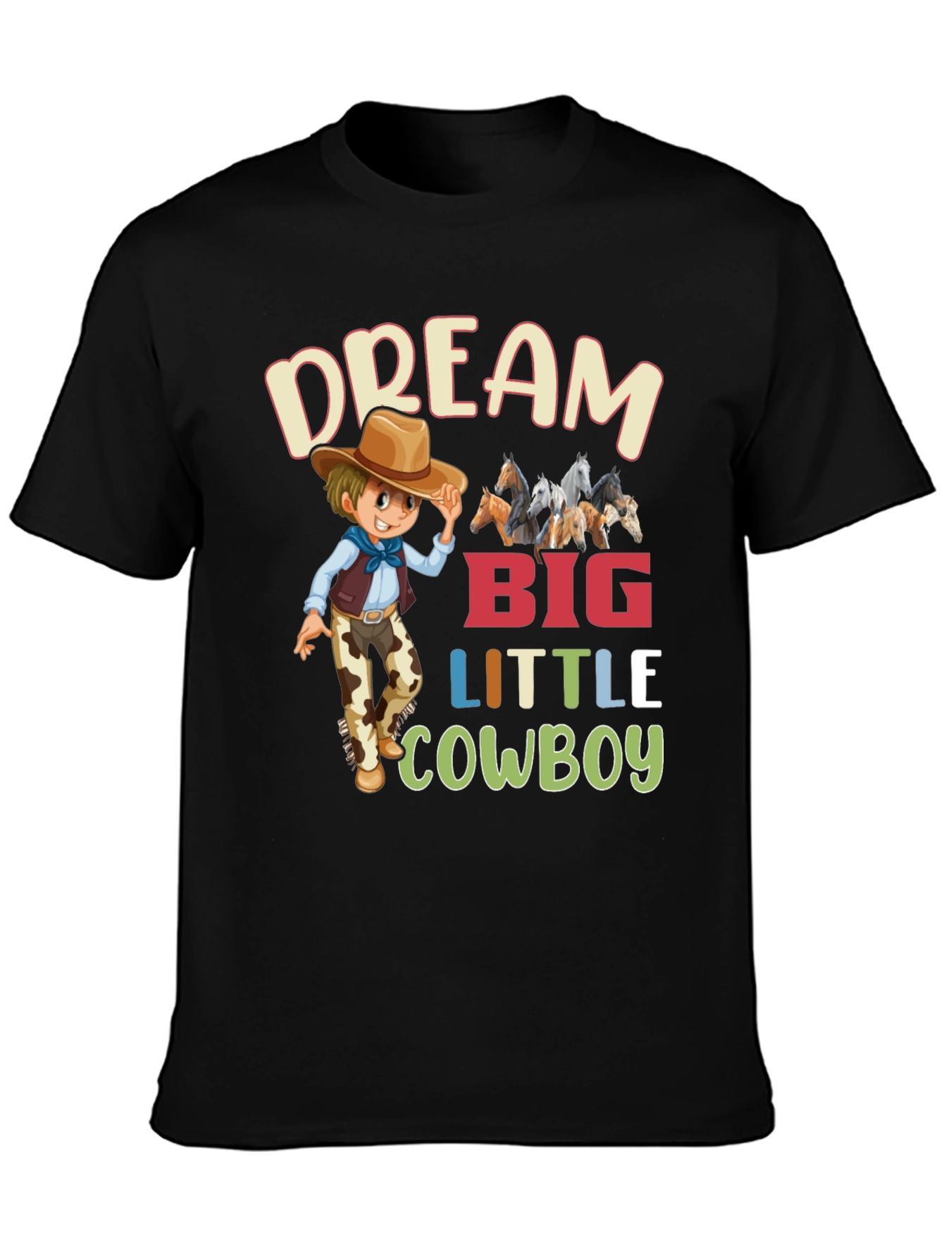 Dream Big Little Cowboy Graphic Tee