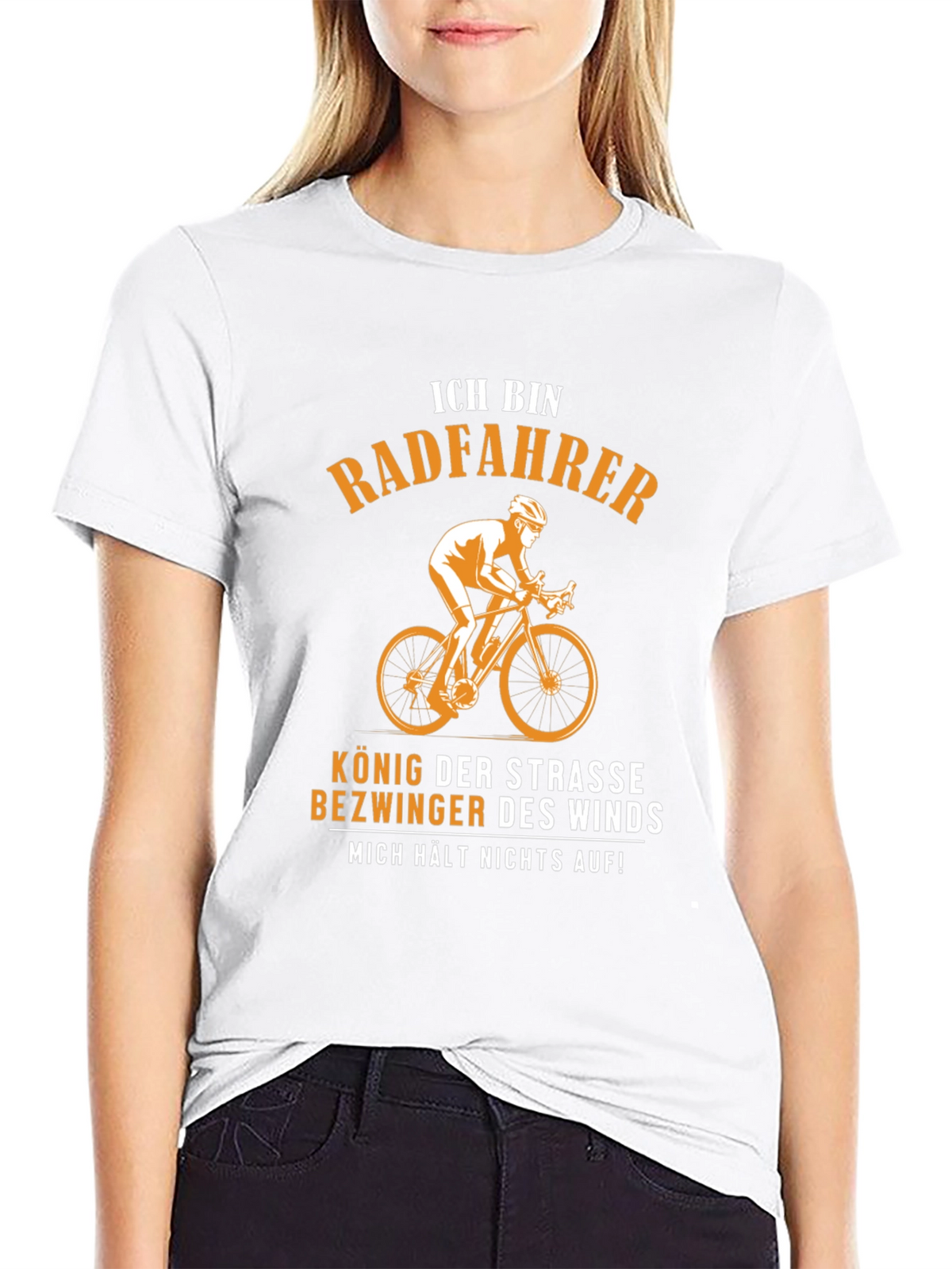 Funny German Biker T-Shirt - Ich Bin Radfahrer