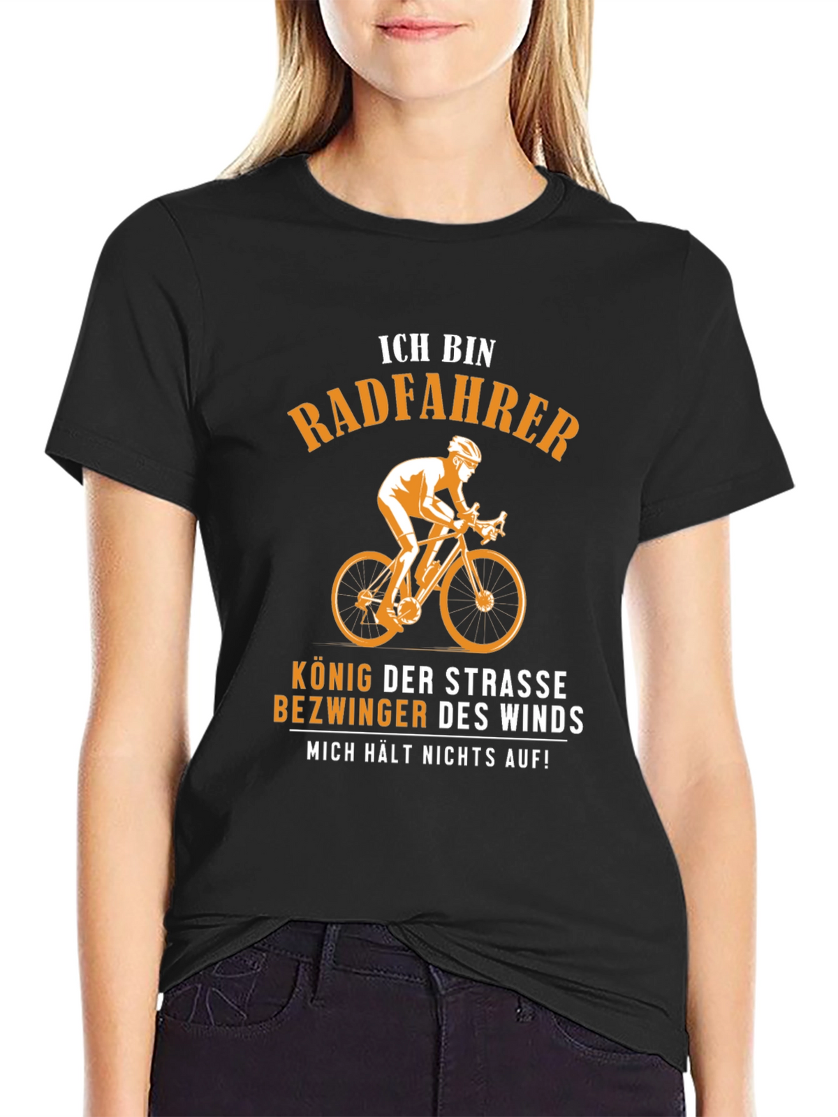 Funny German Biker T-Shirt - Ich Bin Radfahrer