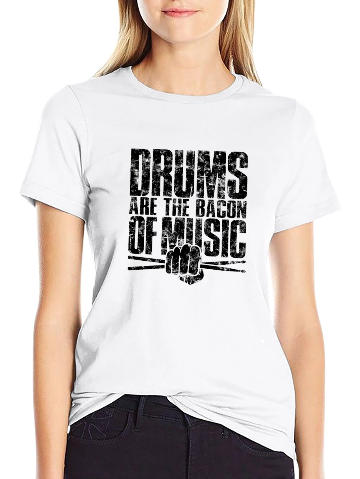 Drums are the Bacon of Music Graphic T-Shirt
