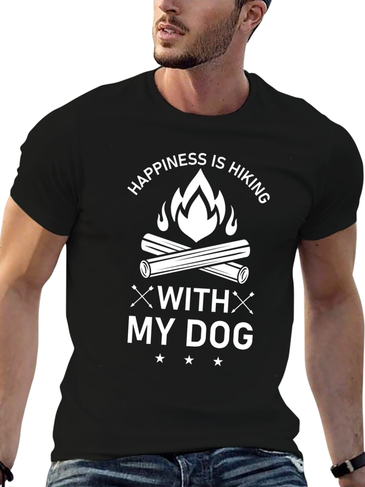 Hiking with My Dog Graphic Tee