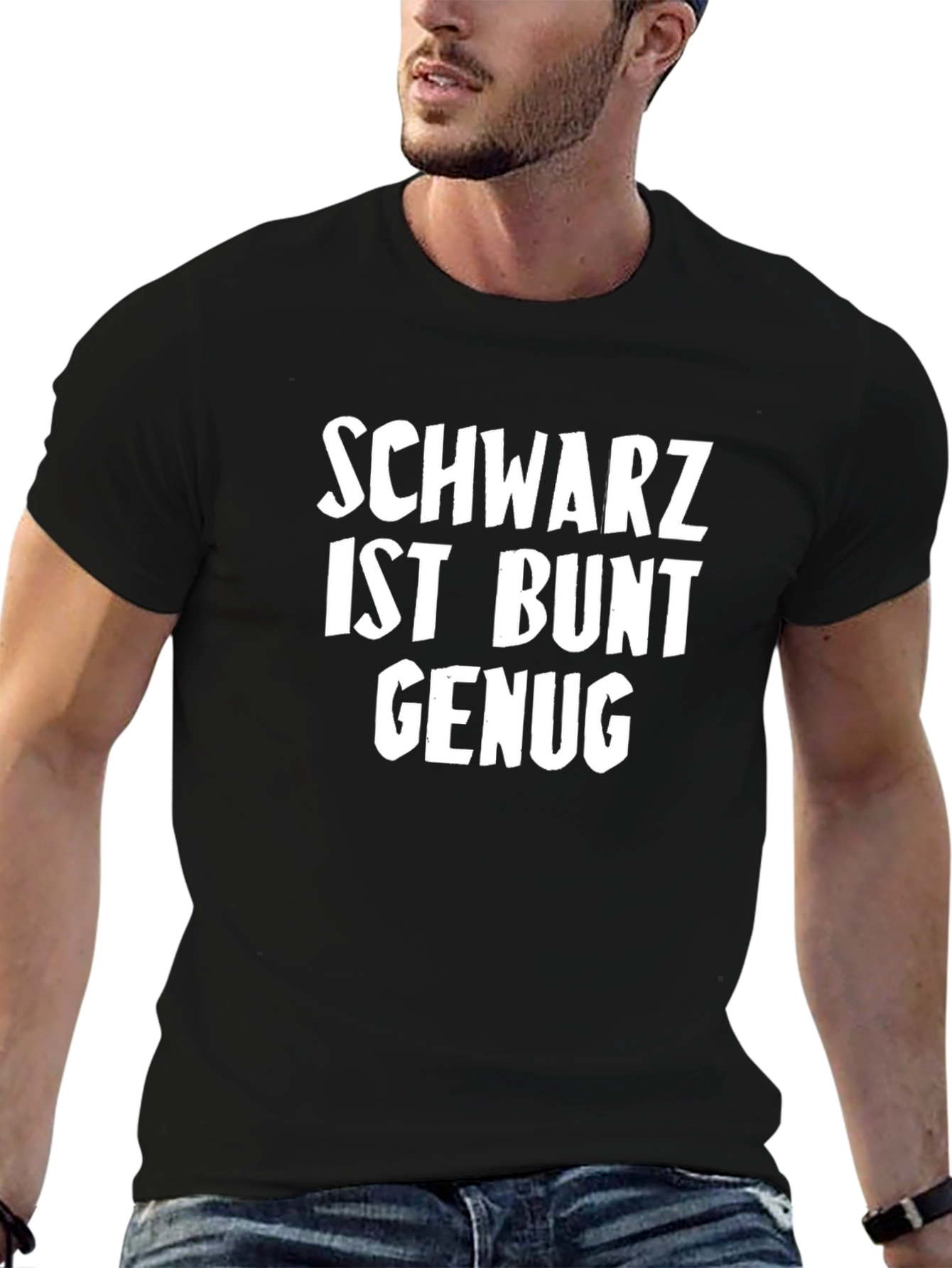 Schwarz Ist Bunt Genug Graphic Tee
