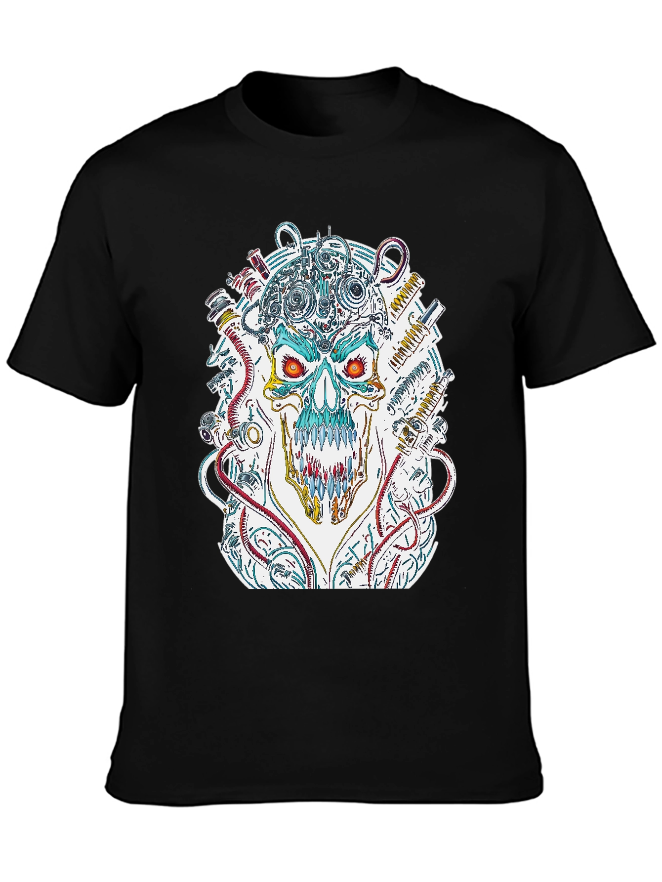 Cyberpunk Skull Graphic Tee
