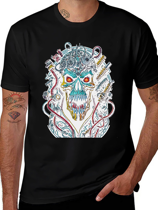 Cyberpunk Skull Graphic Tee