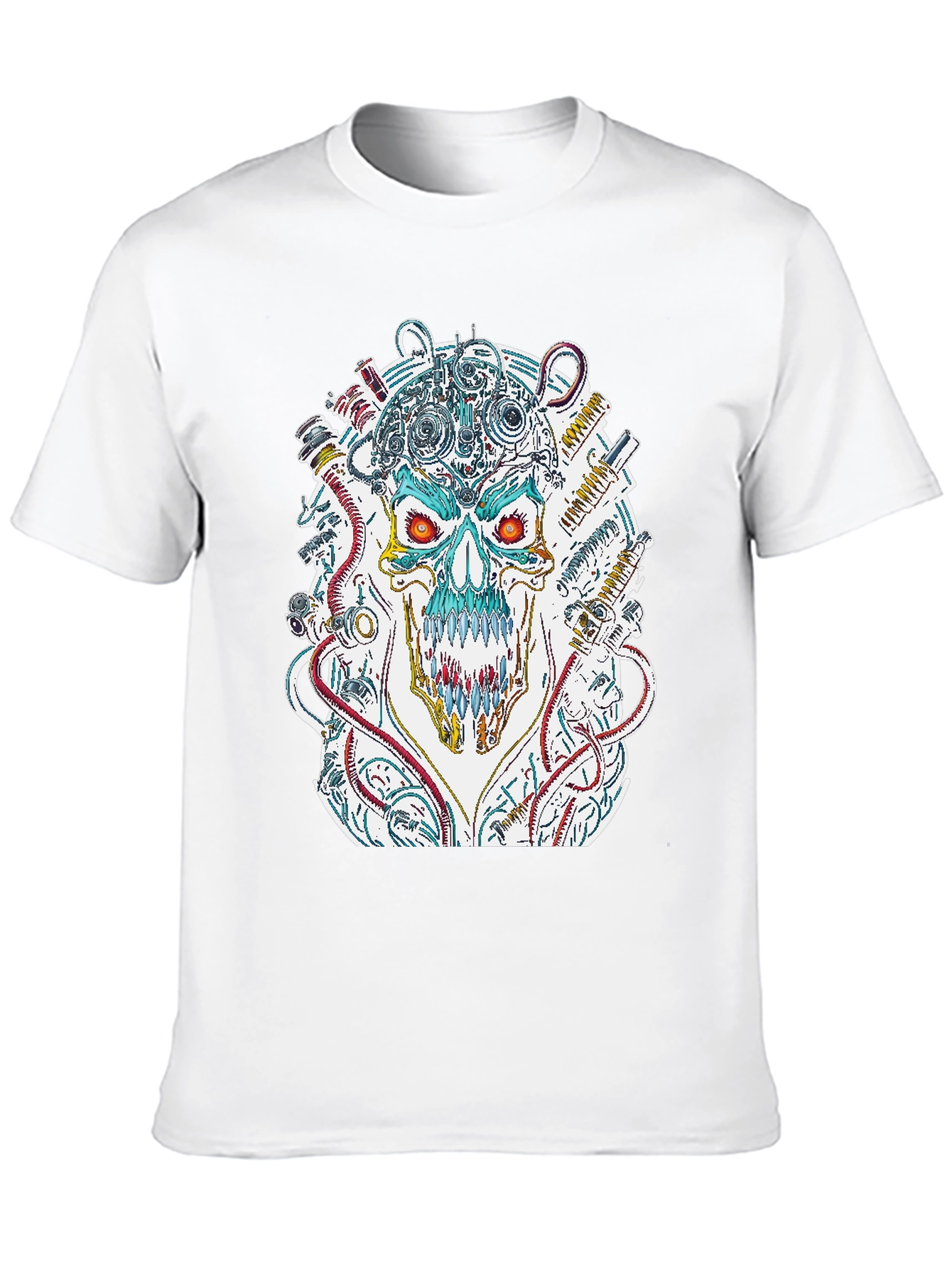 Cyberpunk Skull Graphic Tee