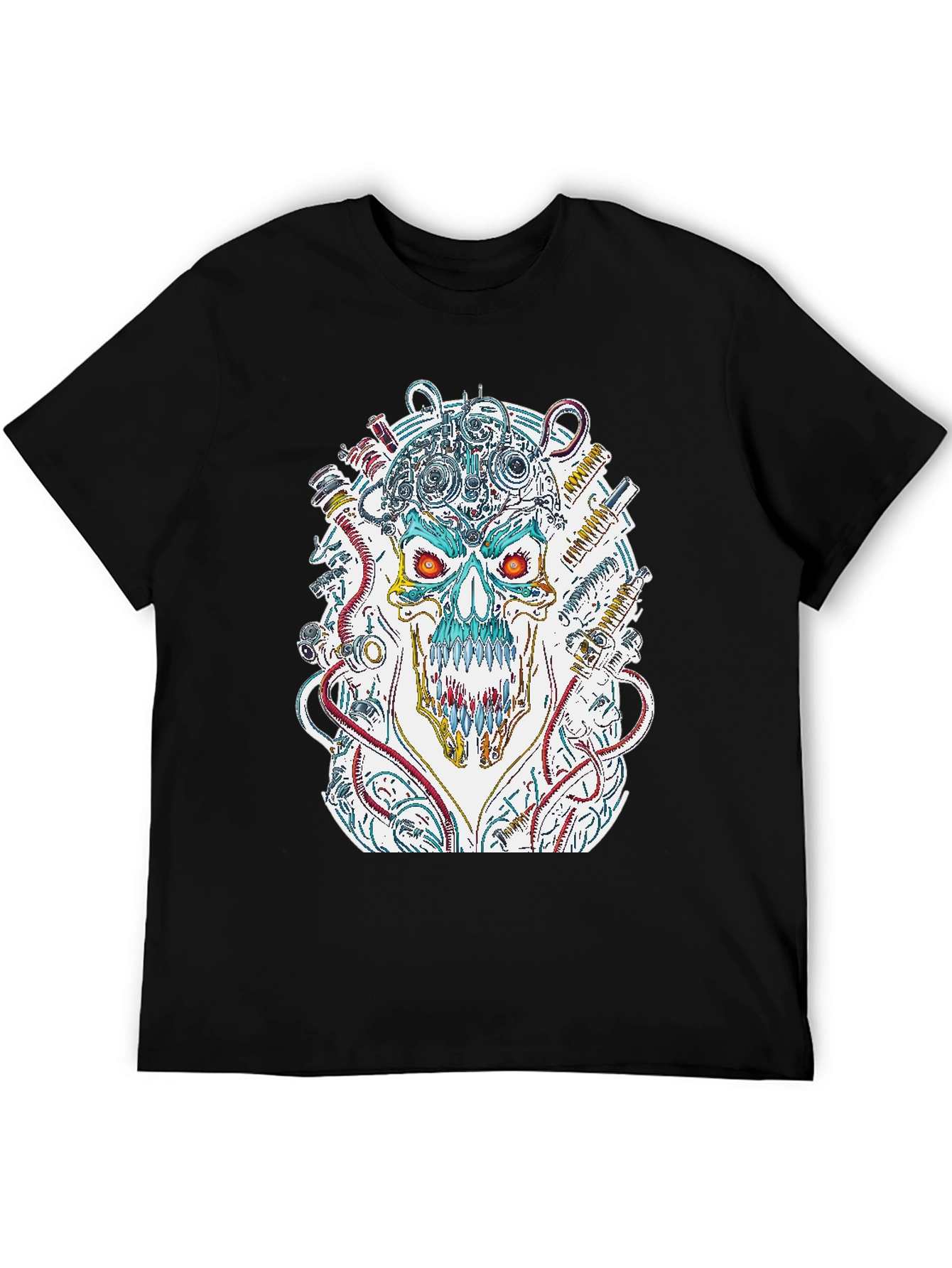 Cyberpunk Skull Graphic Tee