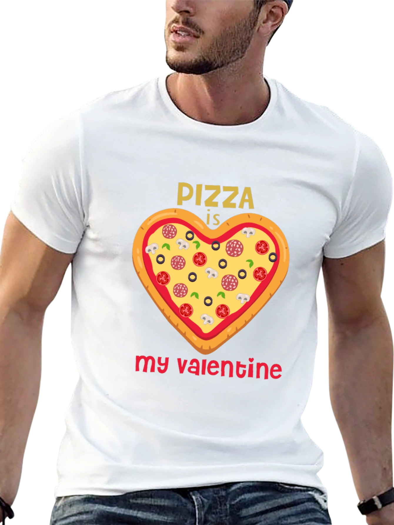 Pizza is My Valentine Graphic Tee