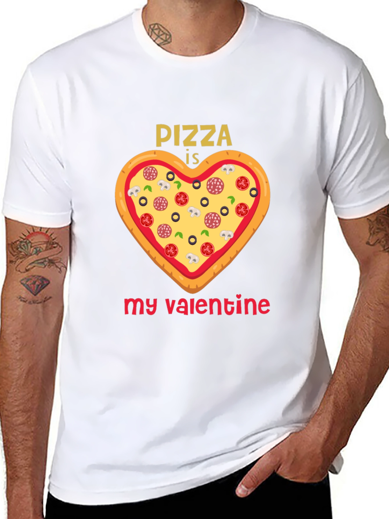 Pizza is My Valentine Graphic Tee
