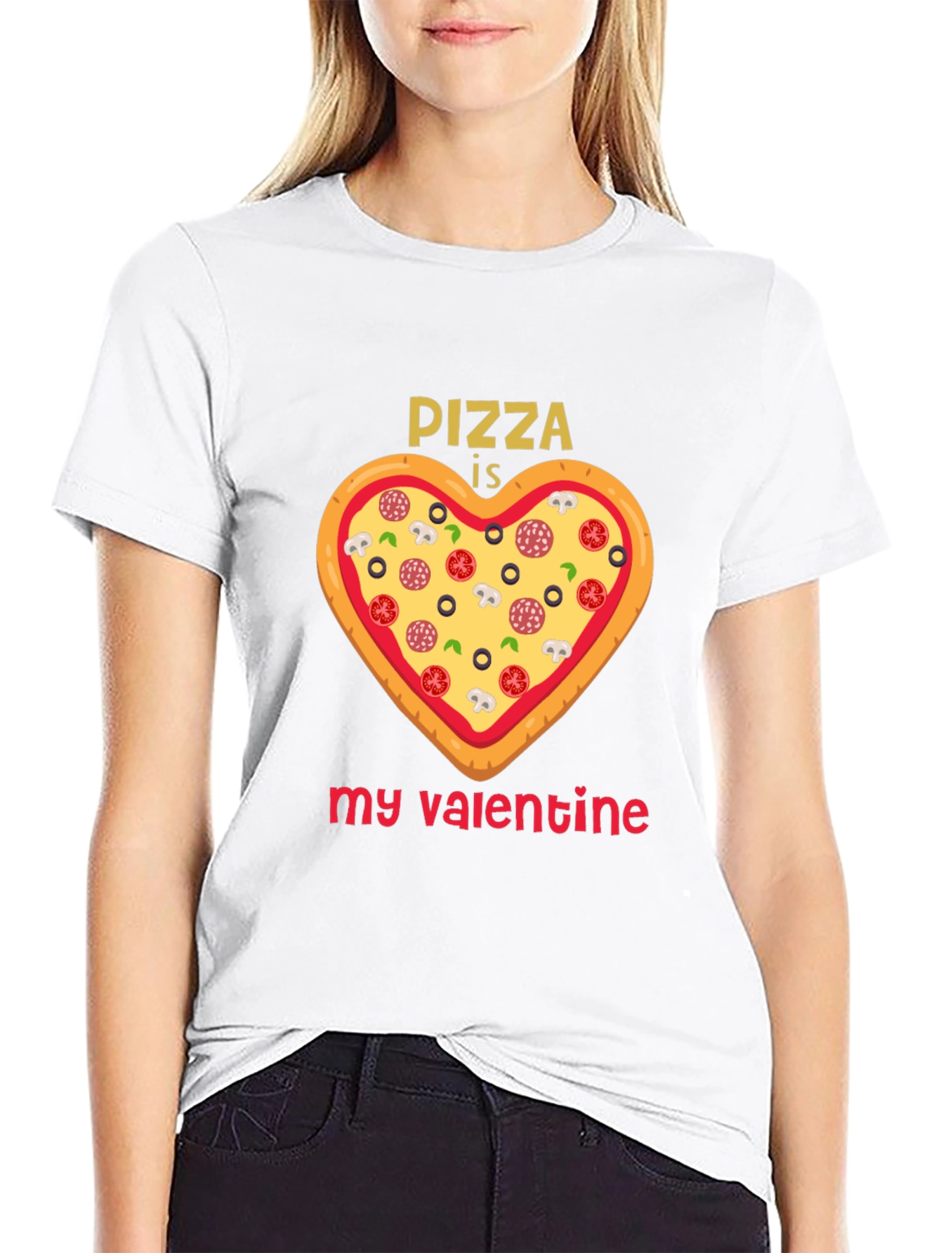 Pizza is My Valentine Graphic Tee