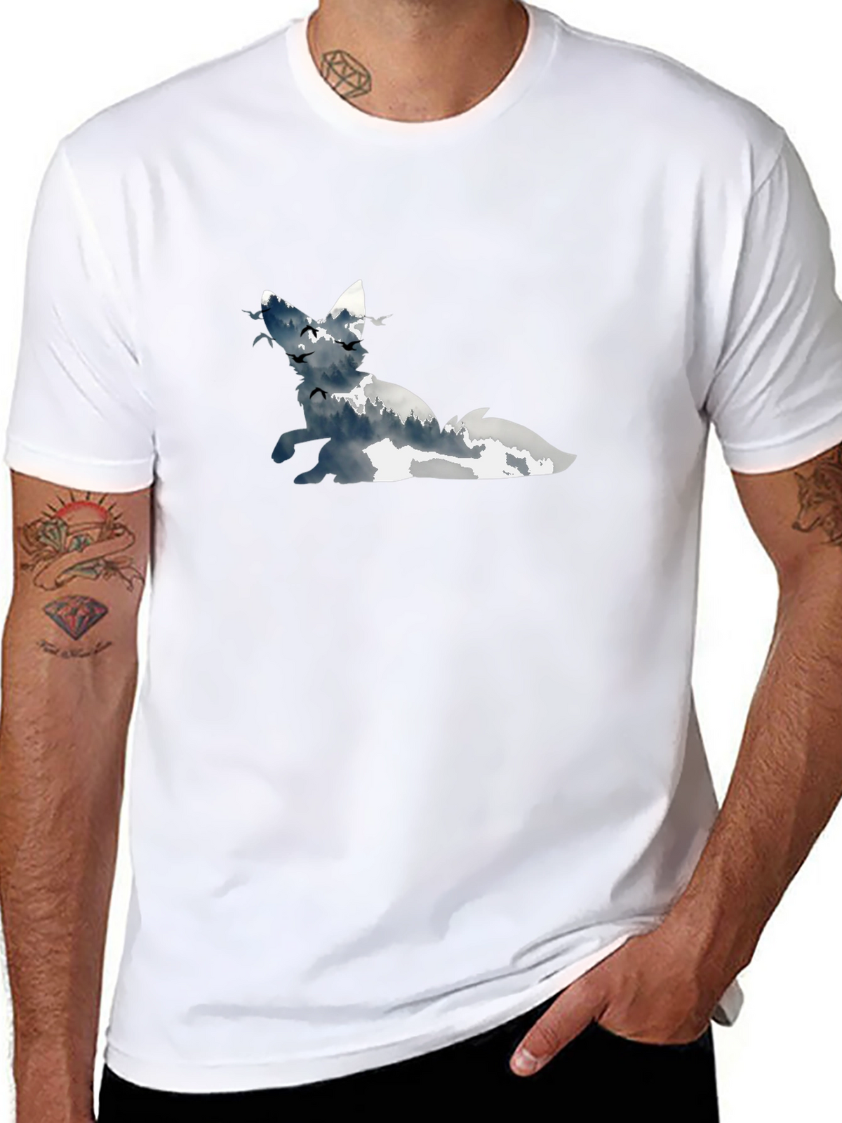 Fox Silhouette Graphic Tee