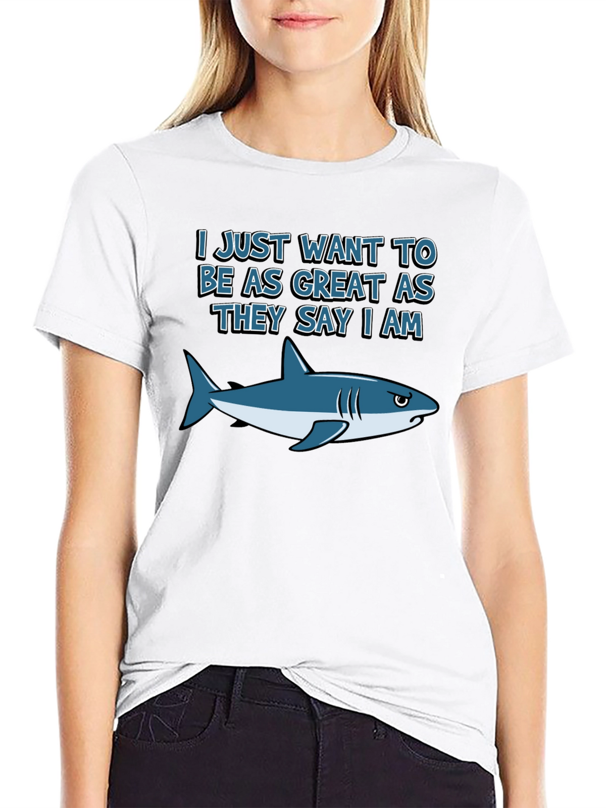 Great White Shark Graphic T-Shirt - Funny Tee