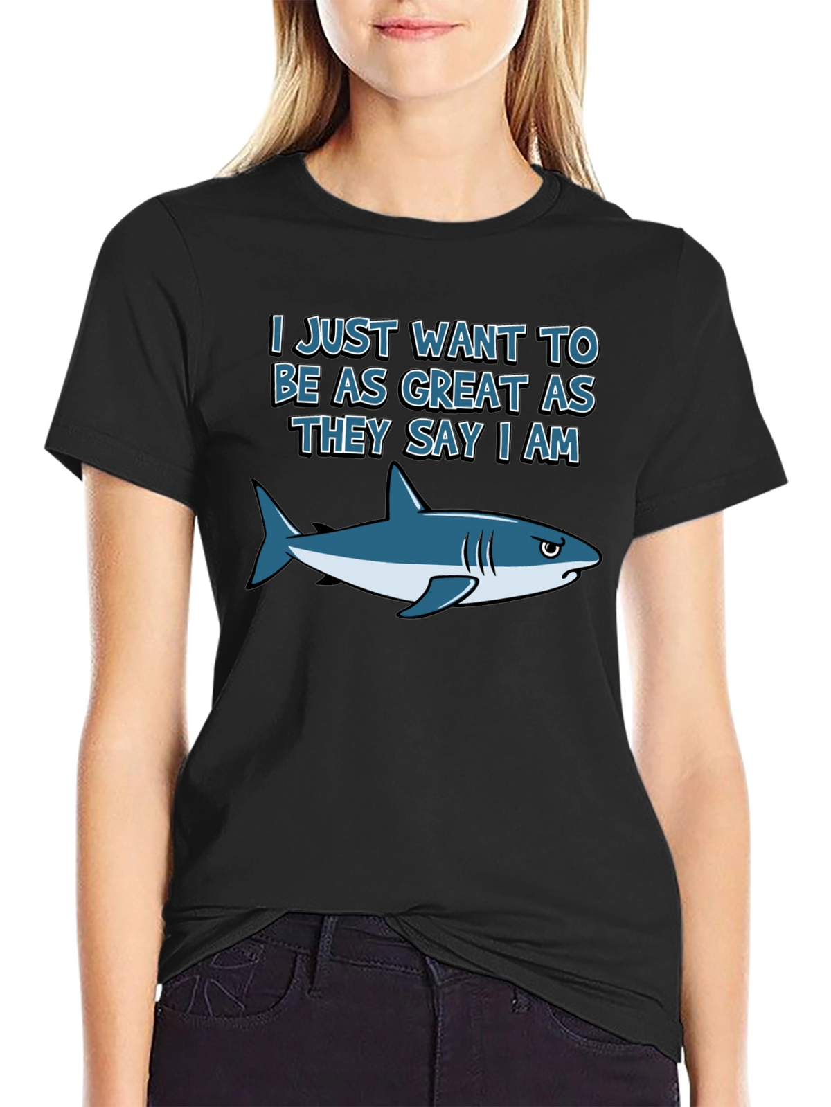 Great White Shark Graphic T-Shirt - Funny Tee