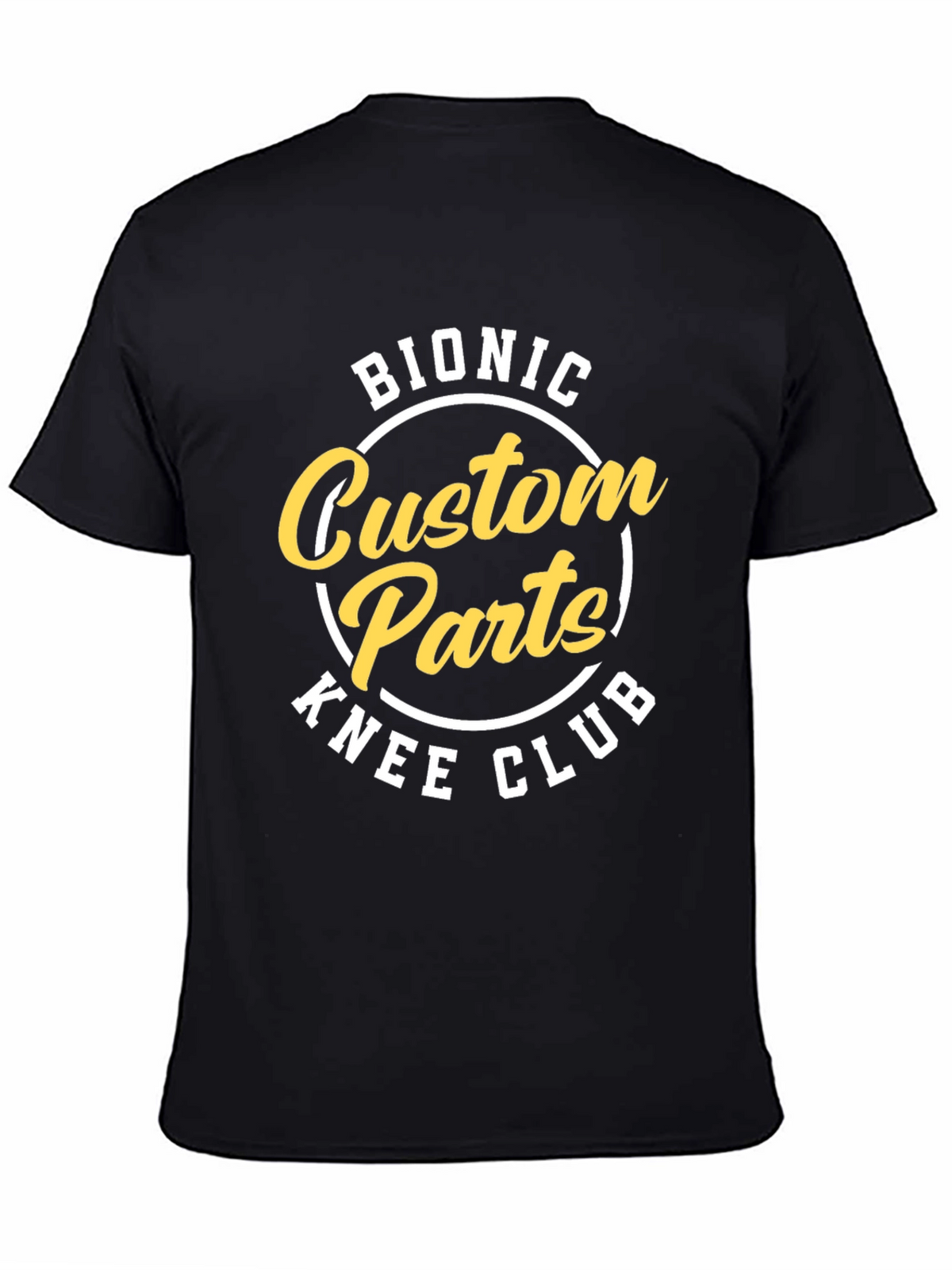 Bionic Custom Parts Knee Club Black Graphic Tee