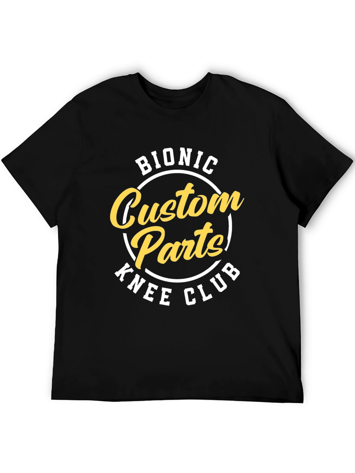 Bionic Custom Parts Knee Club Black Graphic Tee
