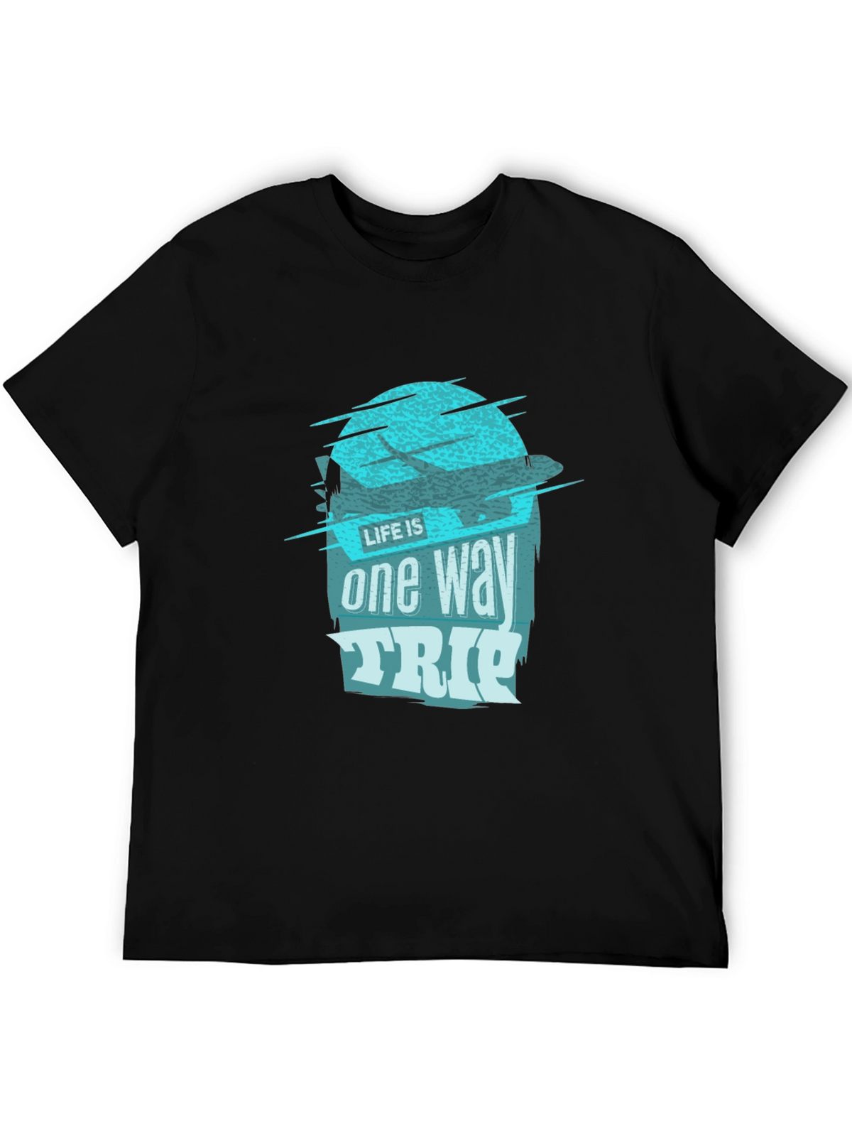 One Way Trip Graphic Tee - Black