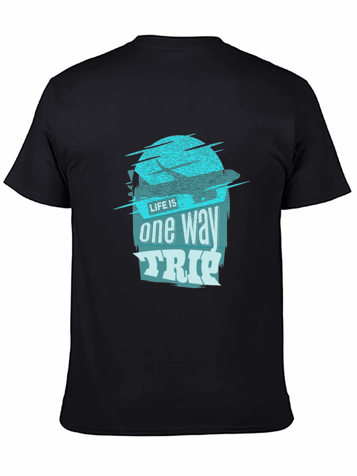One Way Trip Graphic Tee - Black