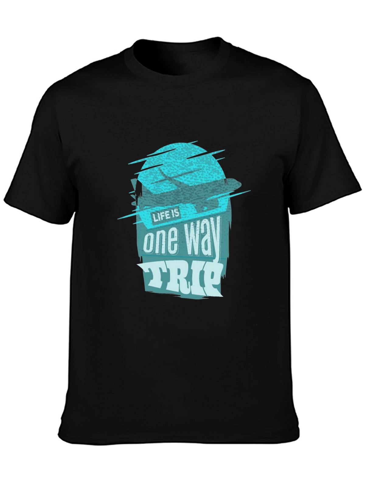 One Way Trip Graphic Tee - Black