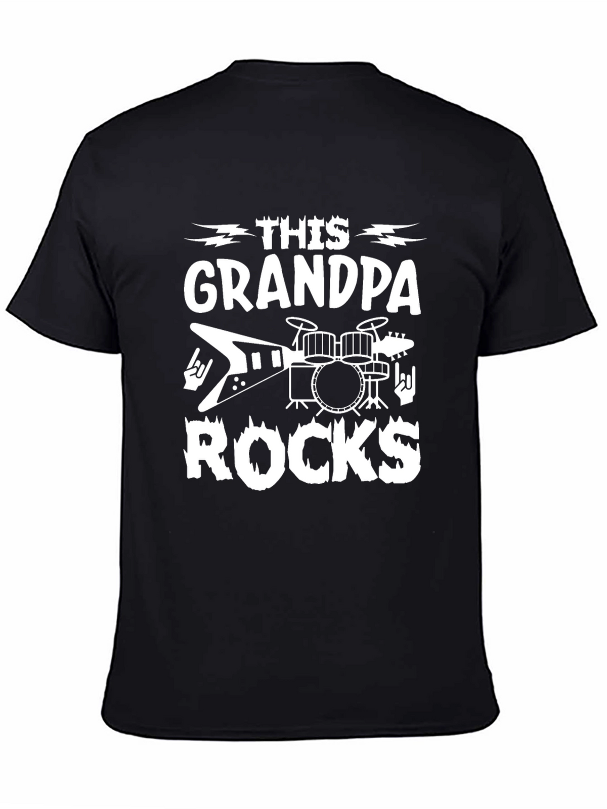 This Grandpa Rocks T-Shirt - Musician Gift