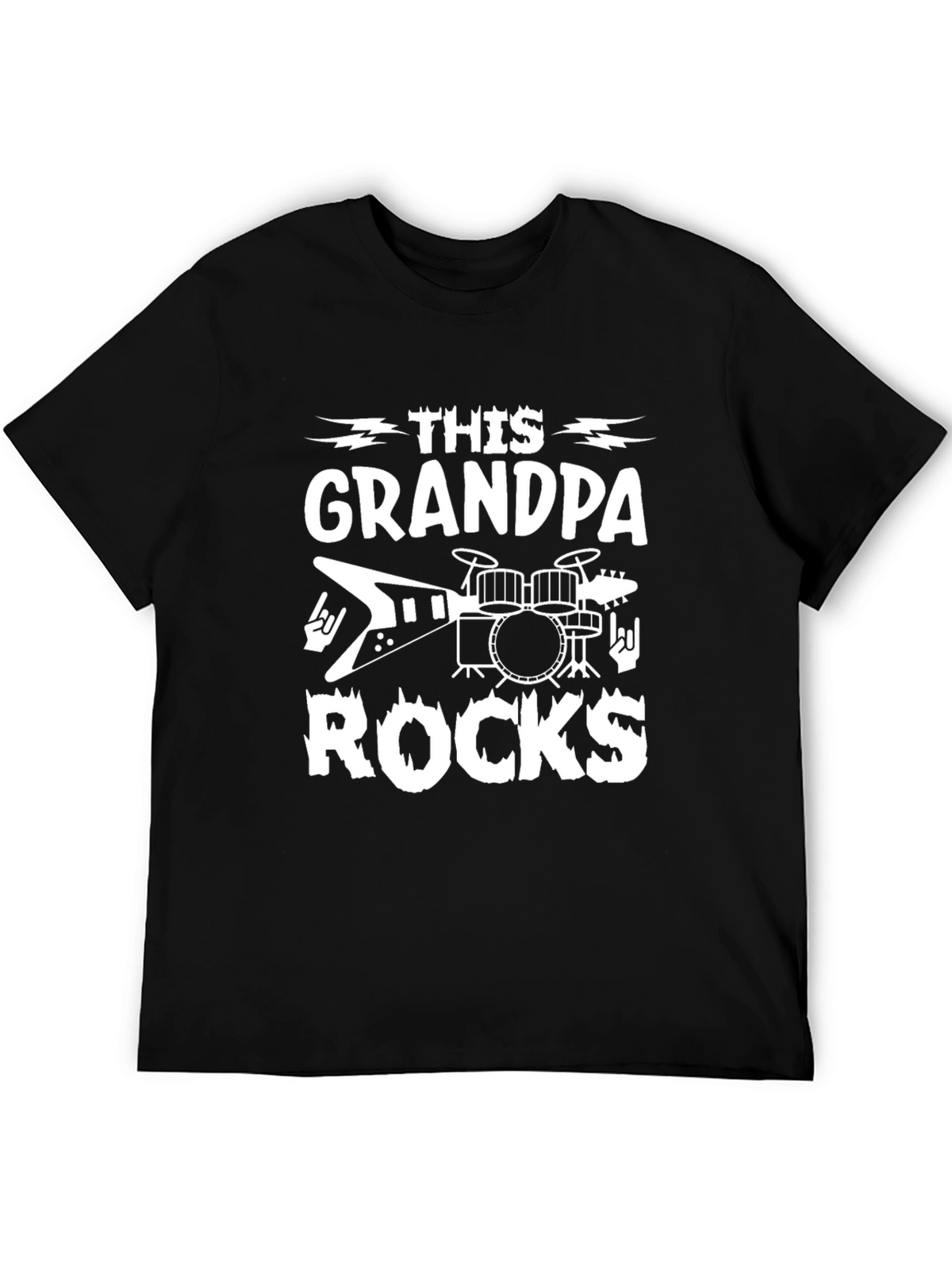 This Grandpa Rocks T-Shirt - Musician Gift