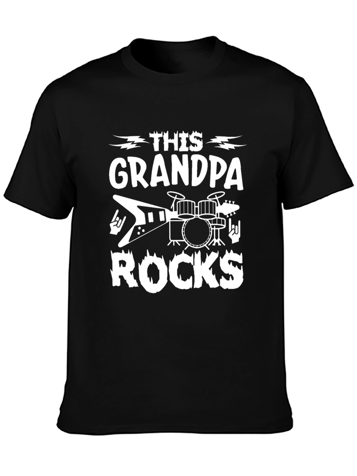 This Grandpa Rocks T-Shirt - Musician Gift