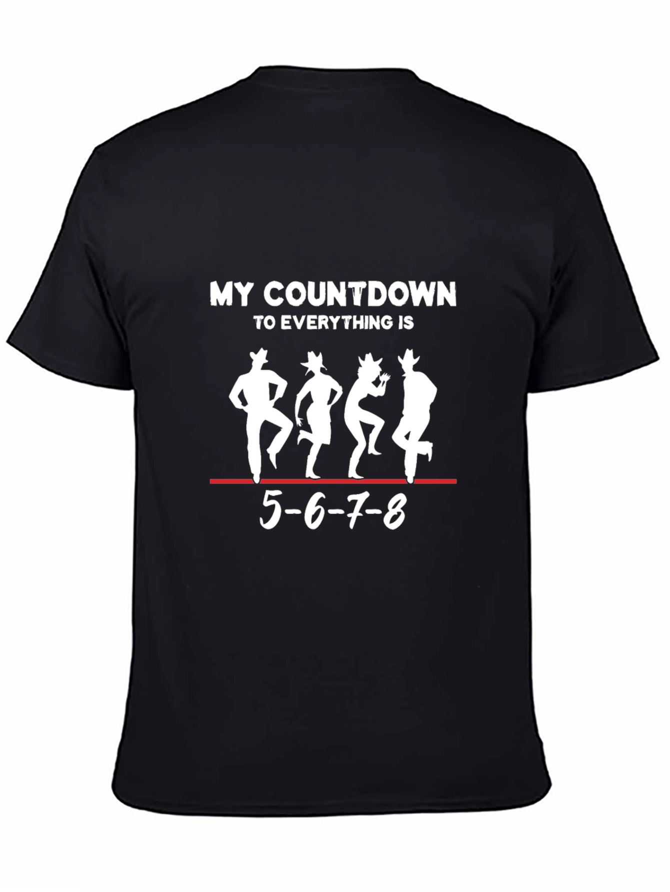 Countdown Dance T-Shirt - Line Dancing Design
