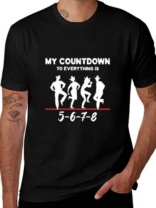 Countdown Dance T-Shirt - Line Dancing Design