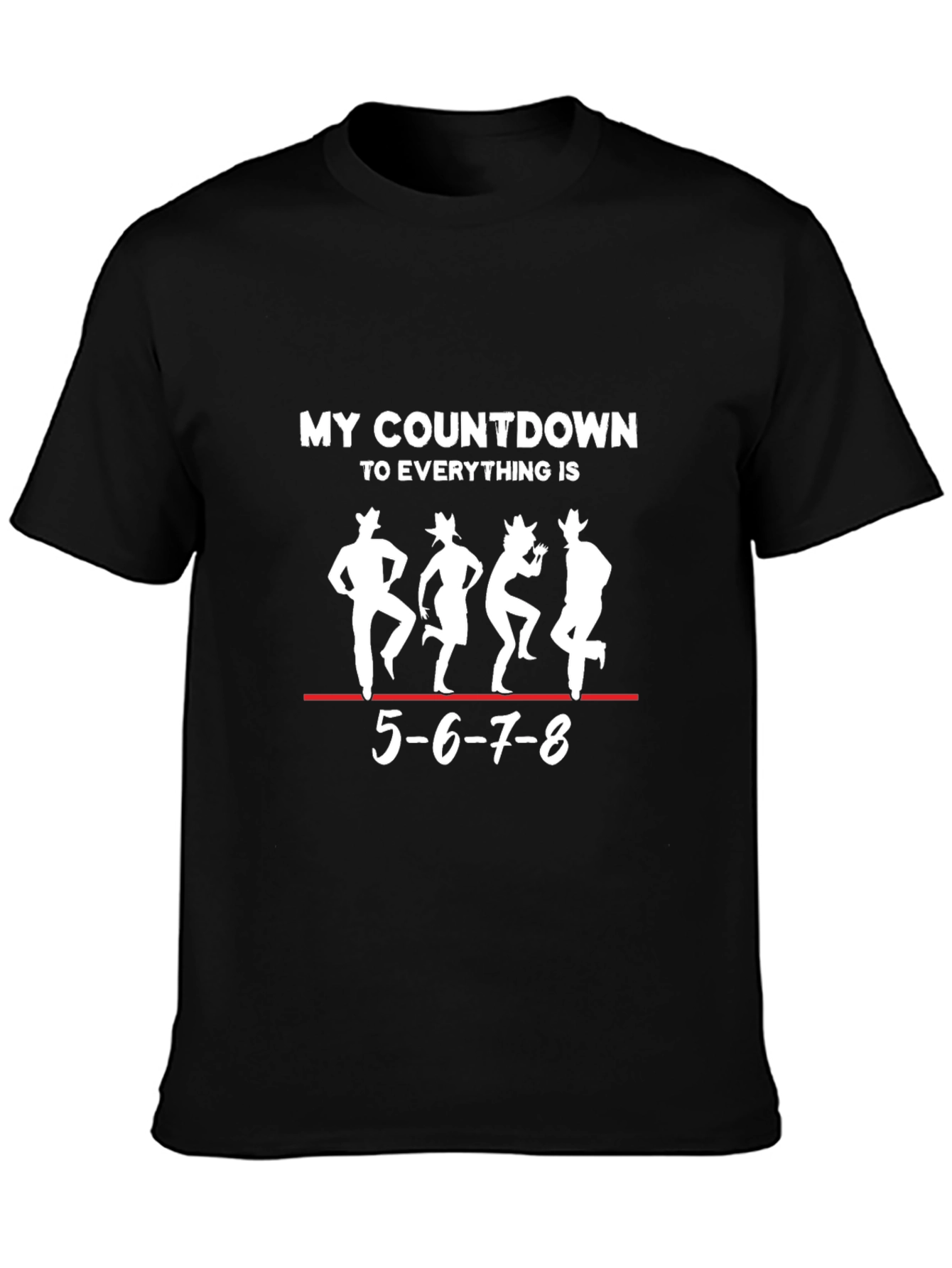 Countdown Dance T-Shirt - Line Dancing Design