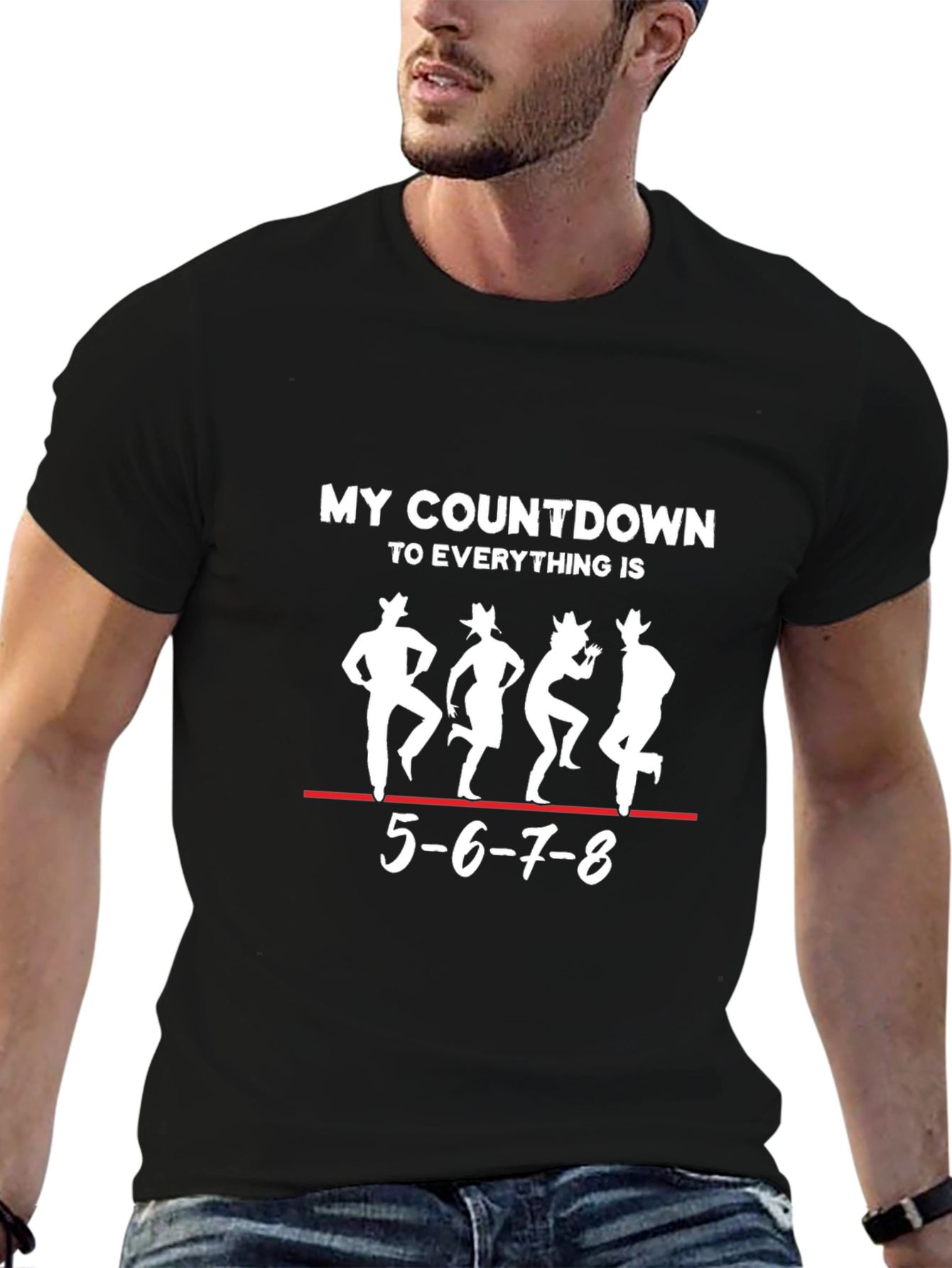 Countdown Dance T-Shirt - Line Dancing Design