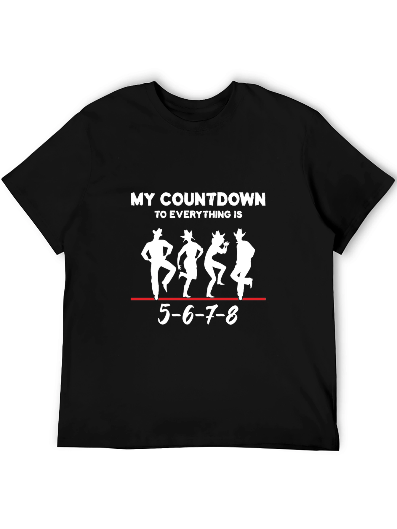 Countdown Dance T-Shirt - Line Dancing Design