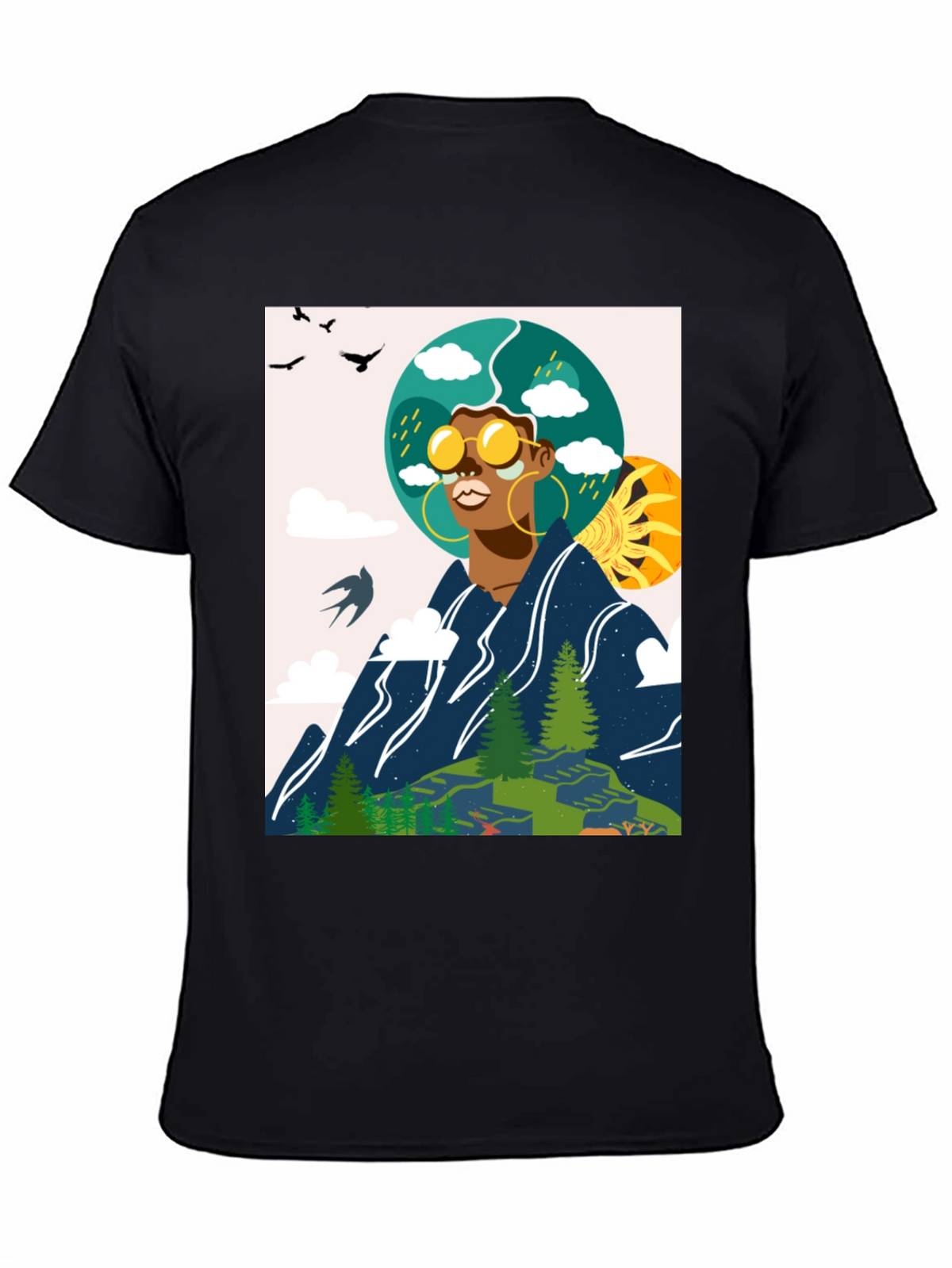 Nature Graphic Tee - Black