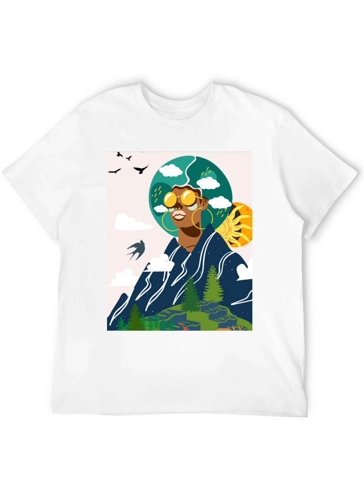 Nature Graphic Tee - Black