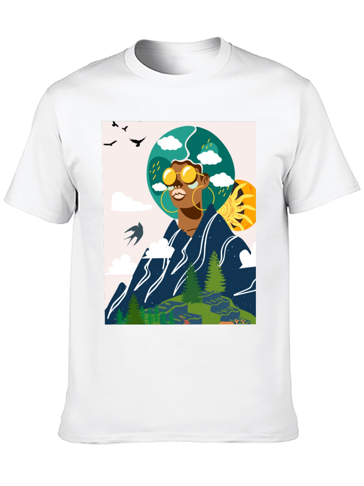 Nature Graphic Tee - Black