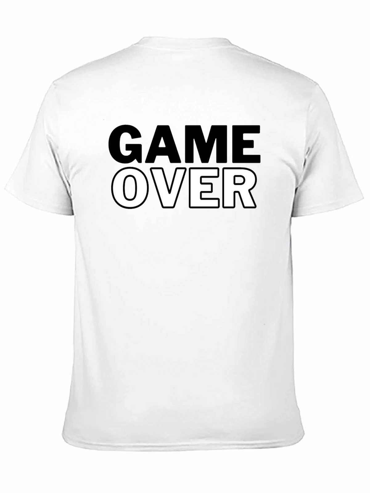 Game Over Black Graphic Tee - Gamer T-Shirt