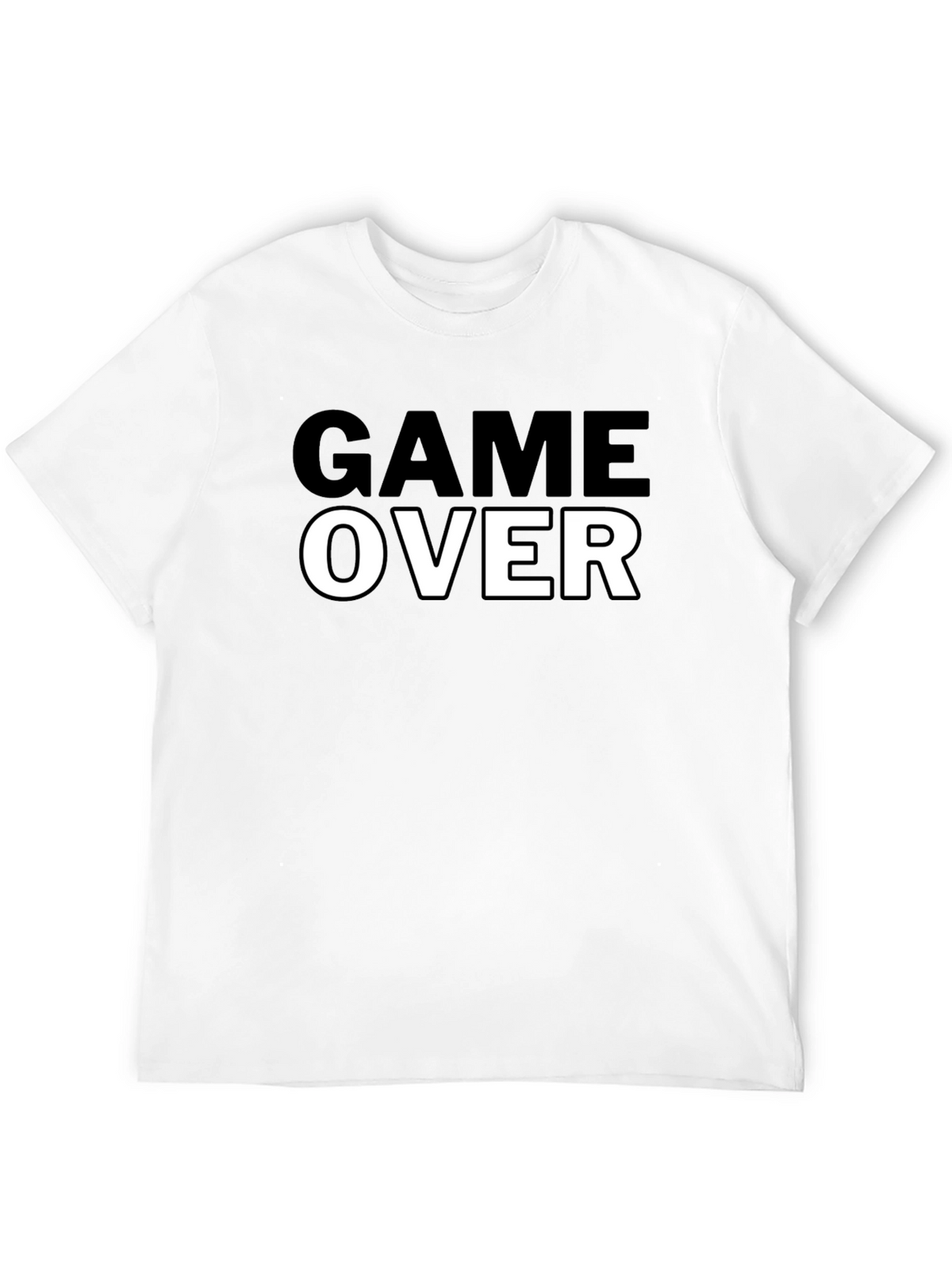Game Over Black Graphic Tee - Gamer T-Shirt