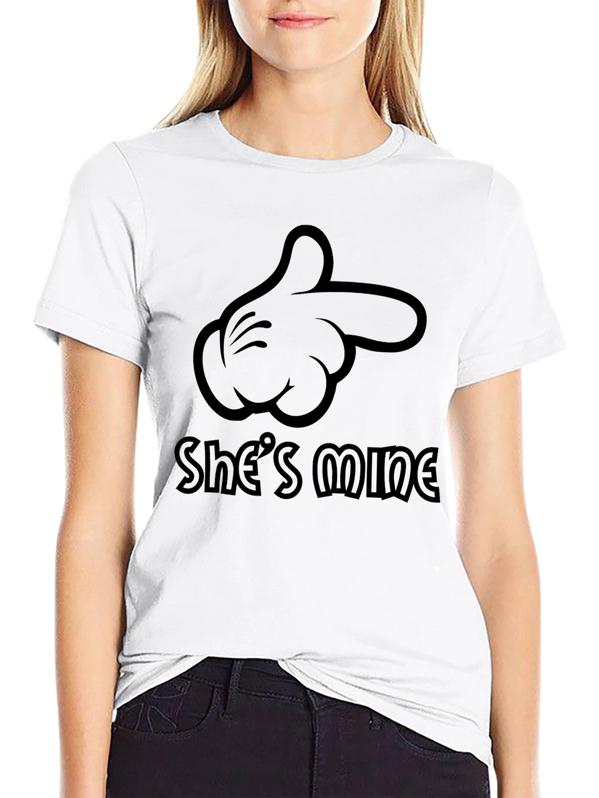 Shes Mine Graphic Tee - Black