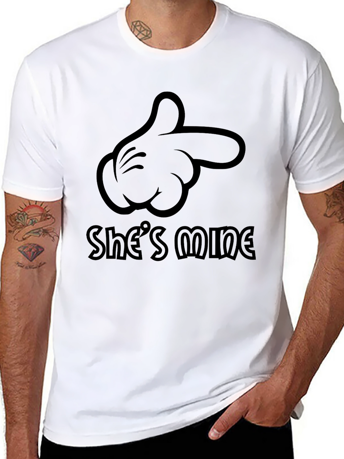 Shes Mine Graphic Tee - Black