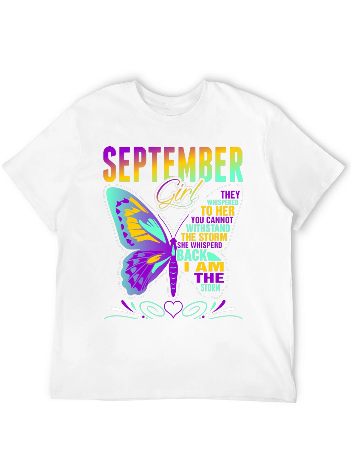 September Girl Butterfly T-Shirt