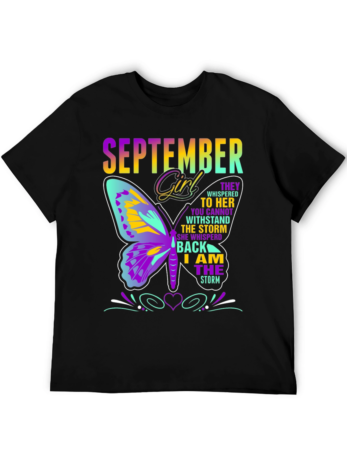 September Girl Butterfly T-Shirt