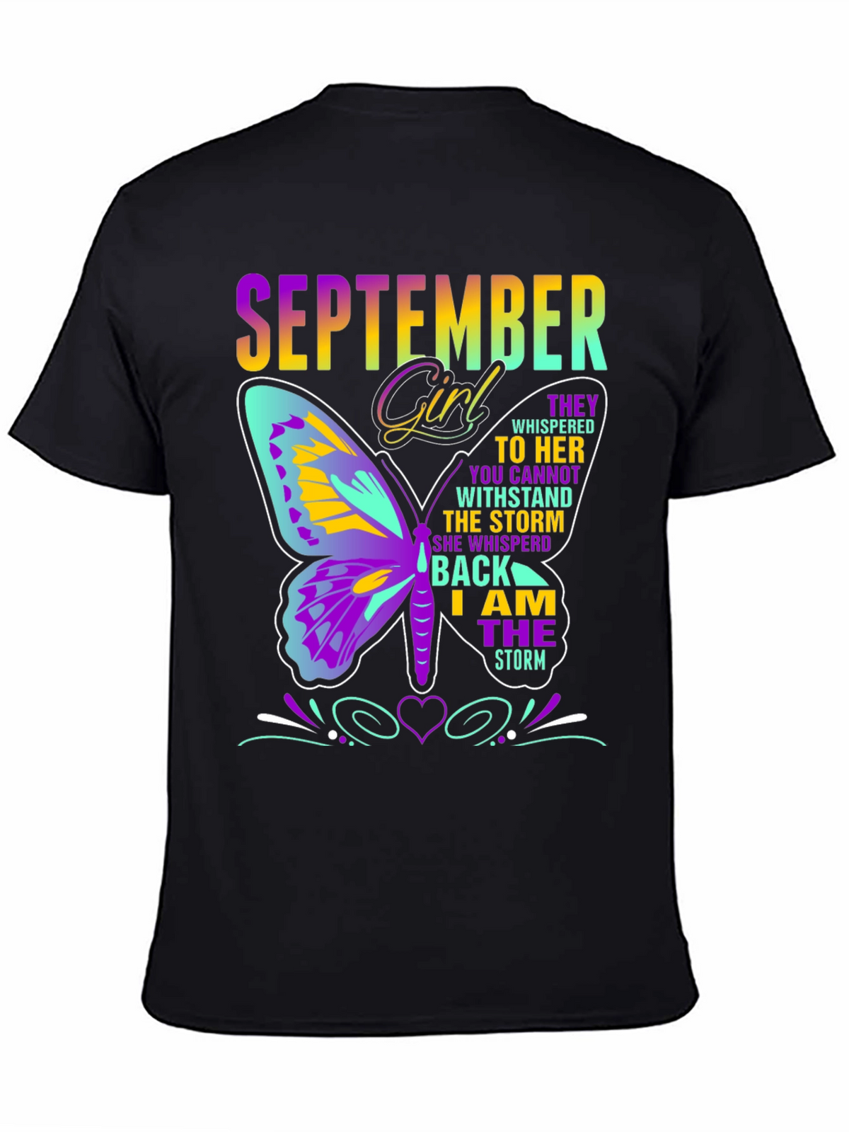 September Girl Butterfly T-Shirt