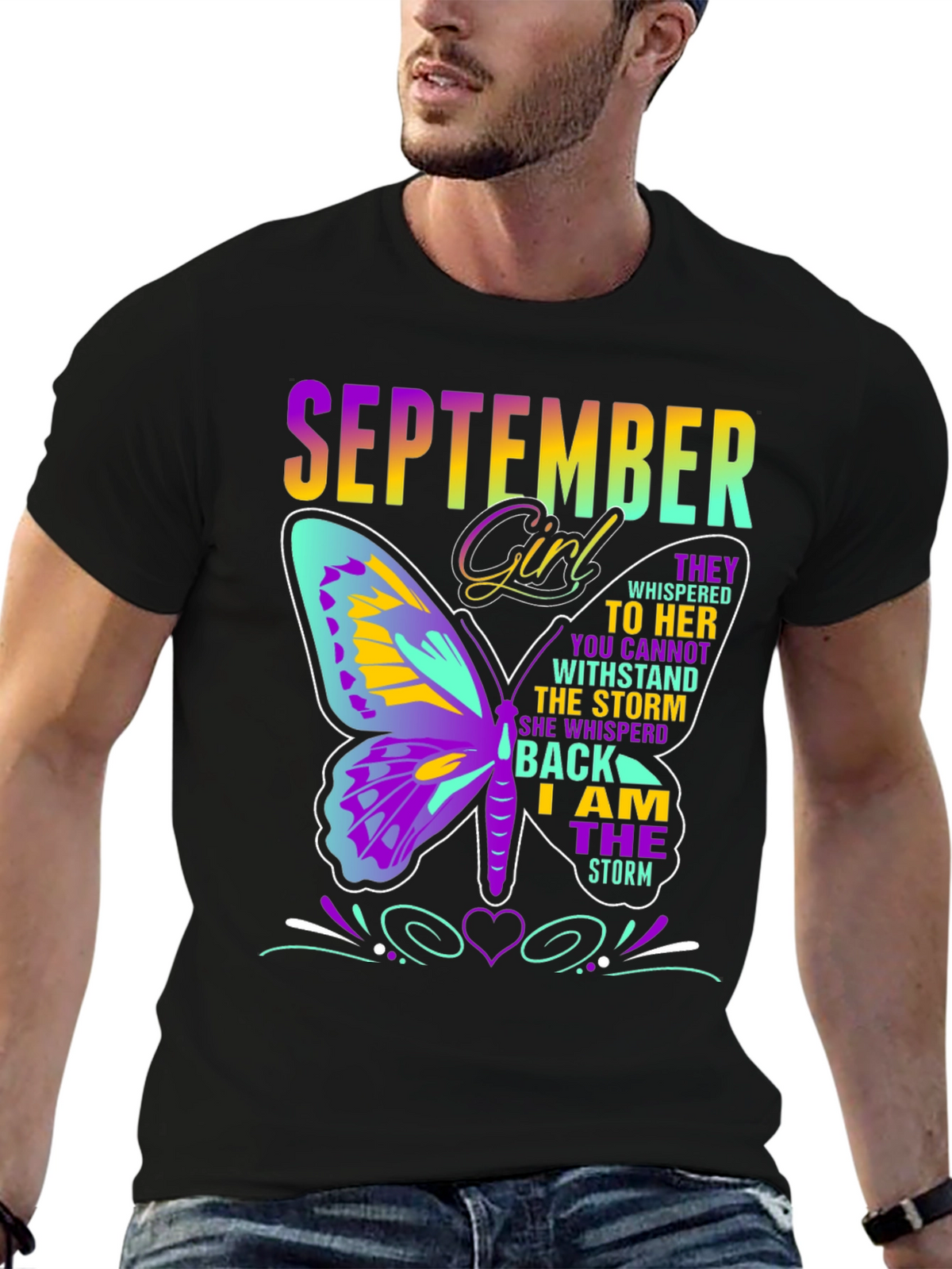 September Girl Butterfly T-Shirt