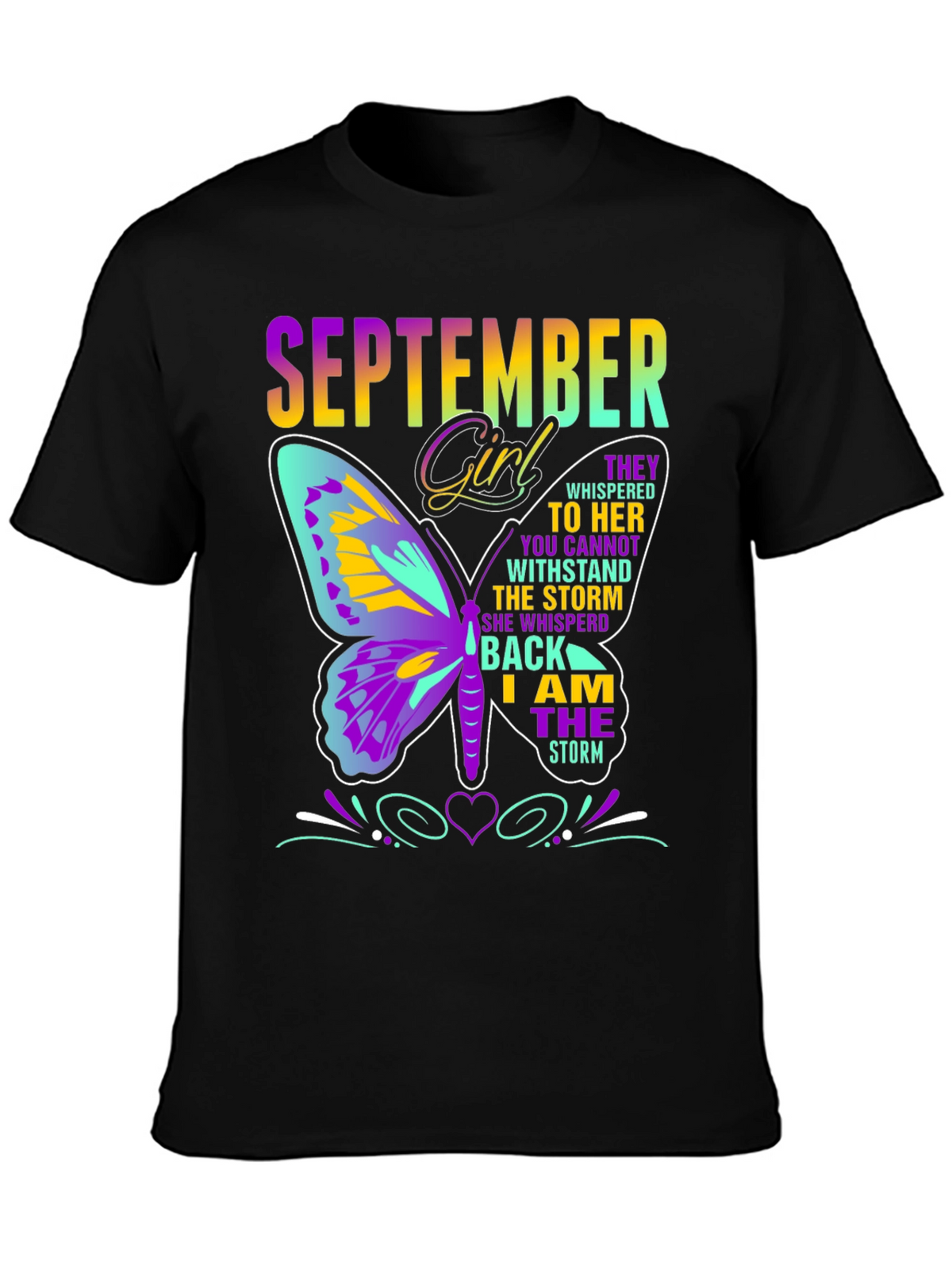 September Girl Butterfly T-Shirt