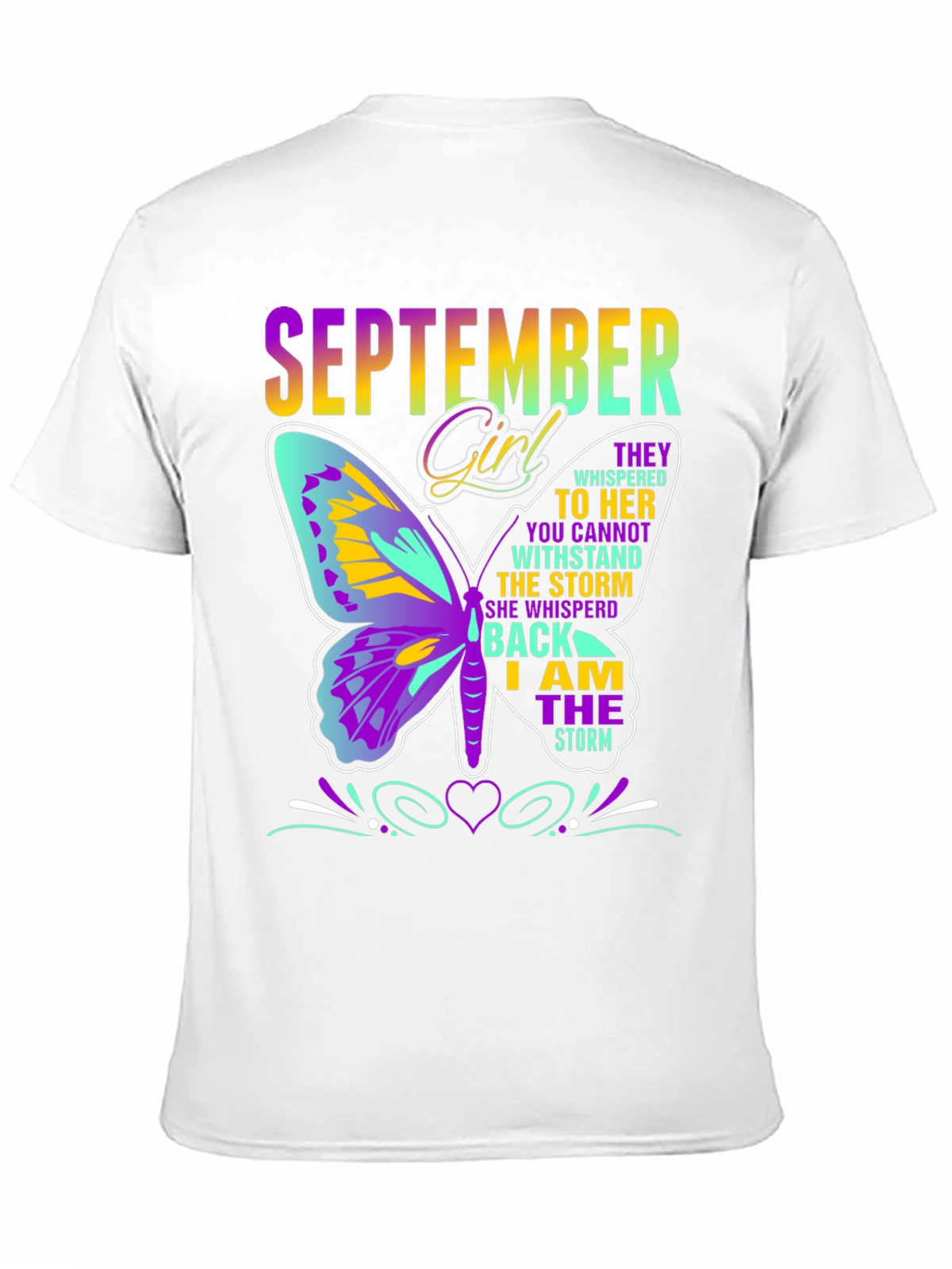 September Girl Butterfly T-Shirt