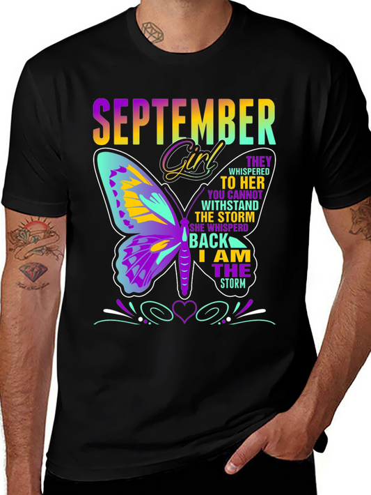 September Girl Butterfly T-Shirt