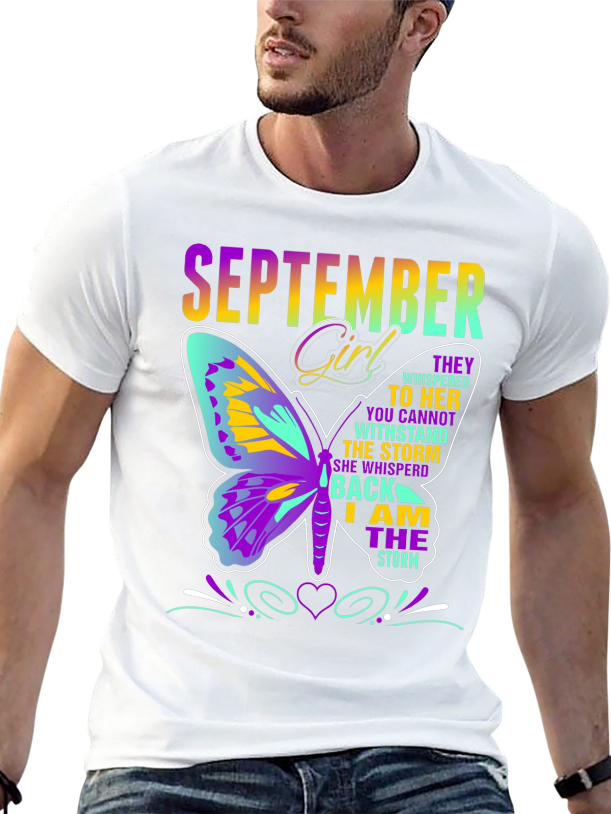 September Girl Butterfly T-Shirt