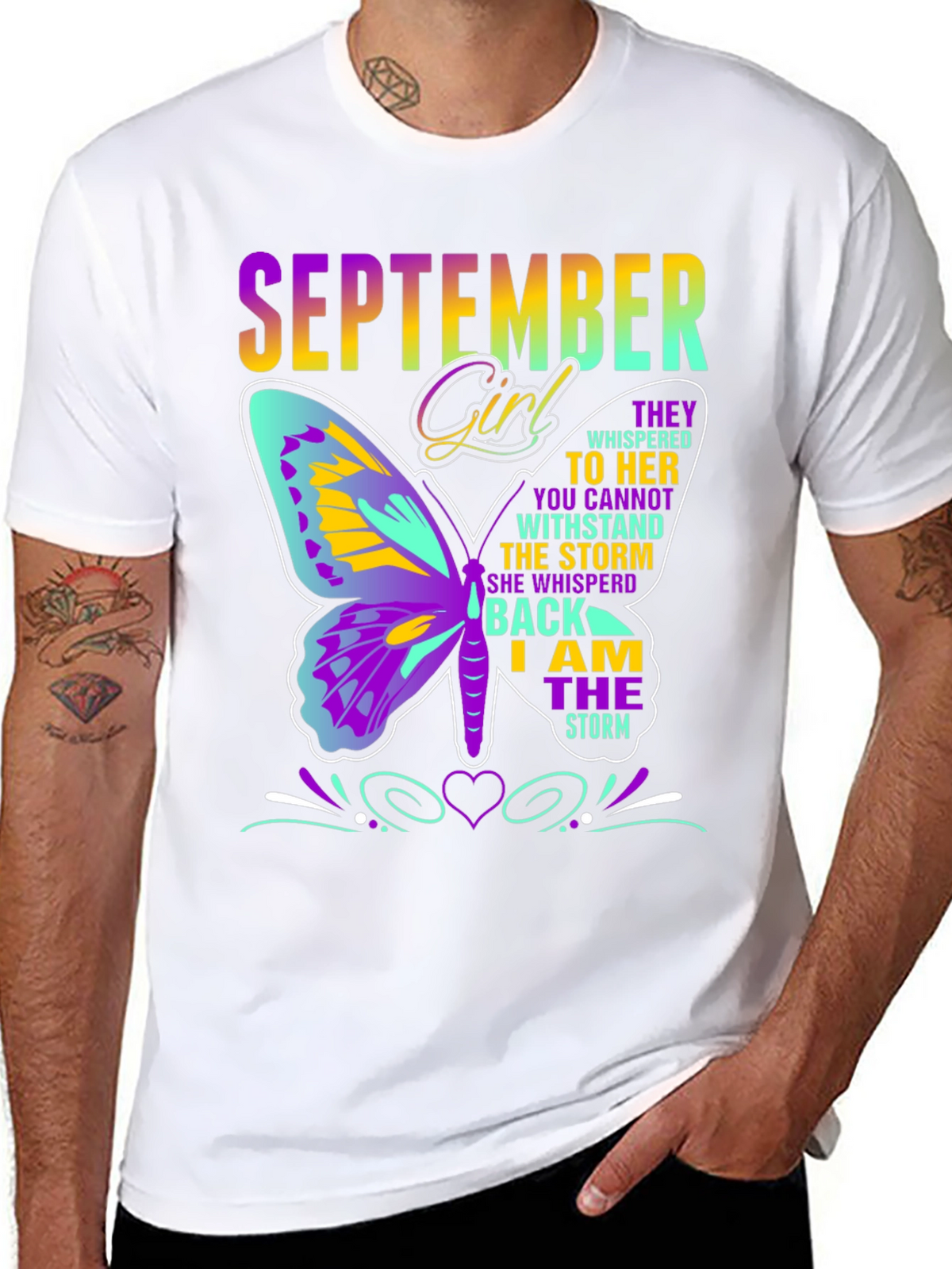 September Girl Butterfly T-Shirt