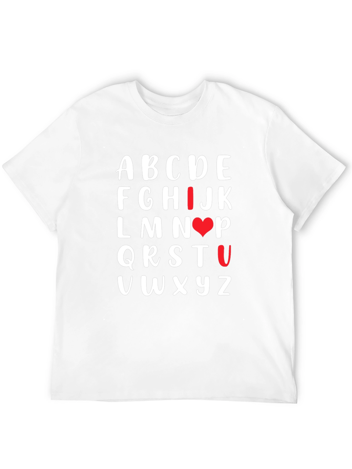 Alphabet Love T-Shirt - Express Your Affection!