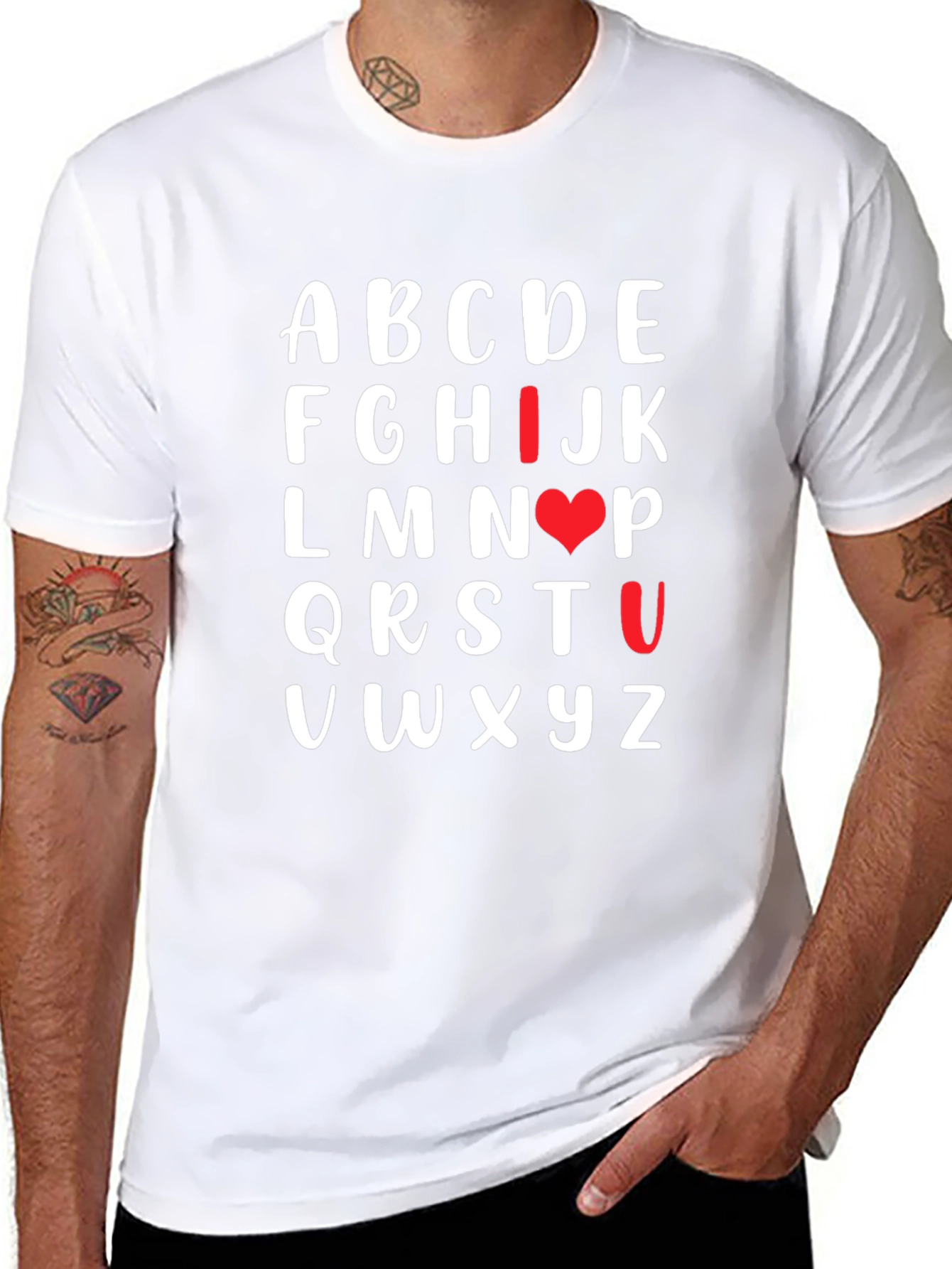 Alphabet Love T-Shirt - Express Your Affection!